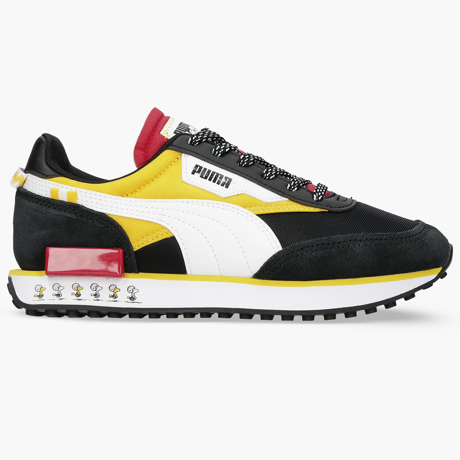 Kinder Sneaker PUMA PEANUTS FUTURE RIDER JR 38192201 Schwarz