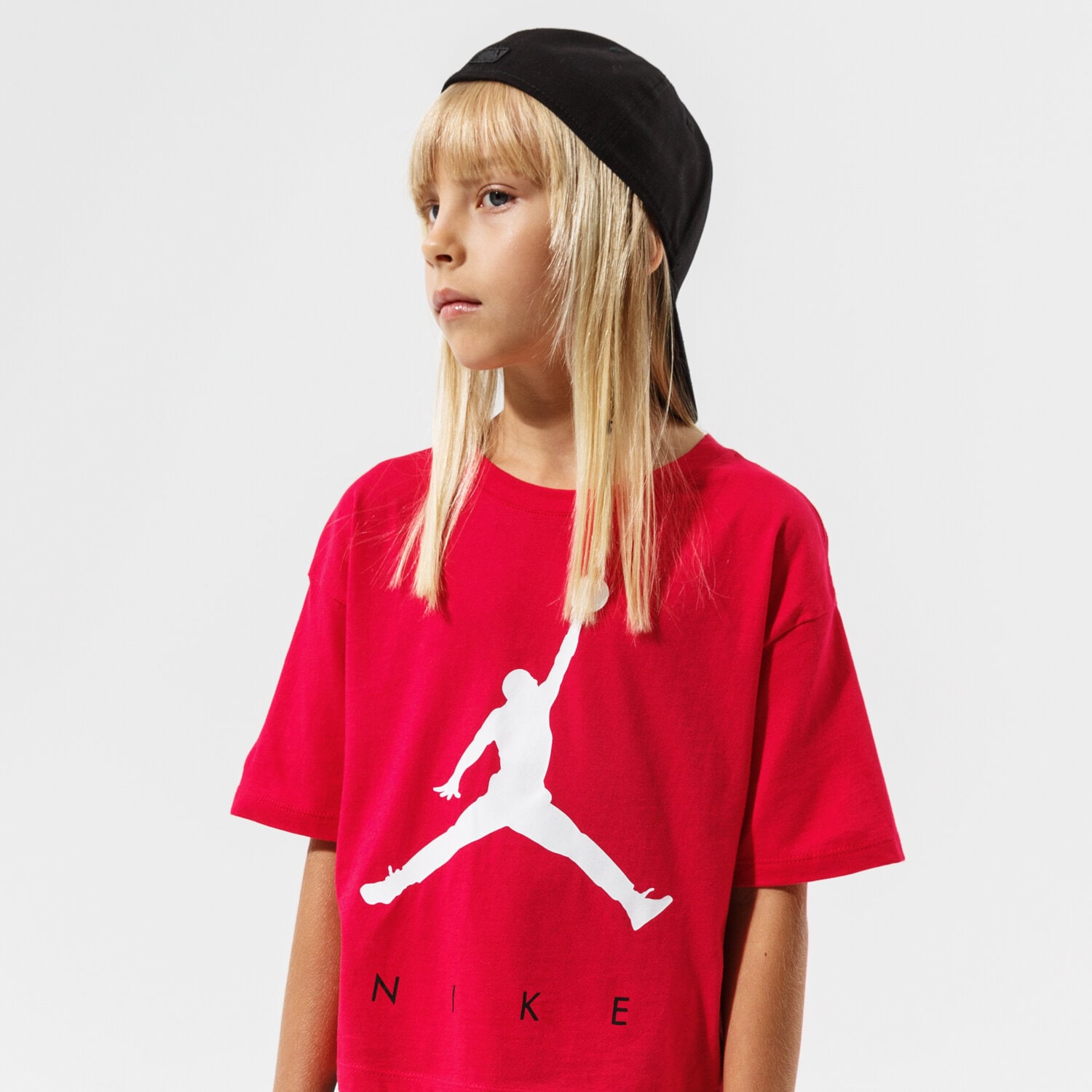 Kinder T-Shirt JORDAN T-SHIRT JUMPMAN BY NIKE TEE GIRL 45A763-A9V Rot