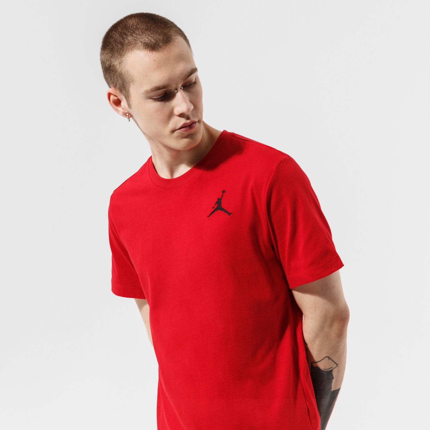 Herren T-Shirt JORDAN T-SHIRT M J JUMPMAN EMB SS CREW DC7485-687 Rot