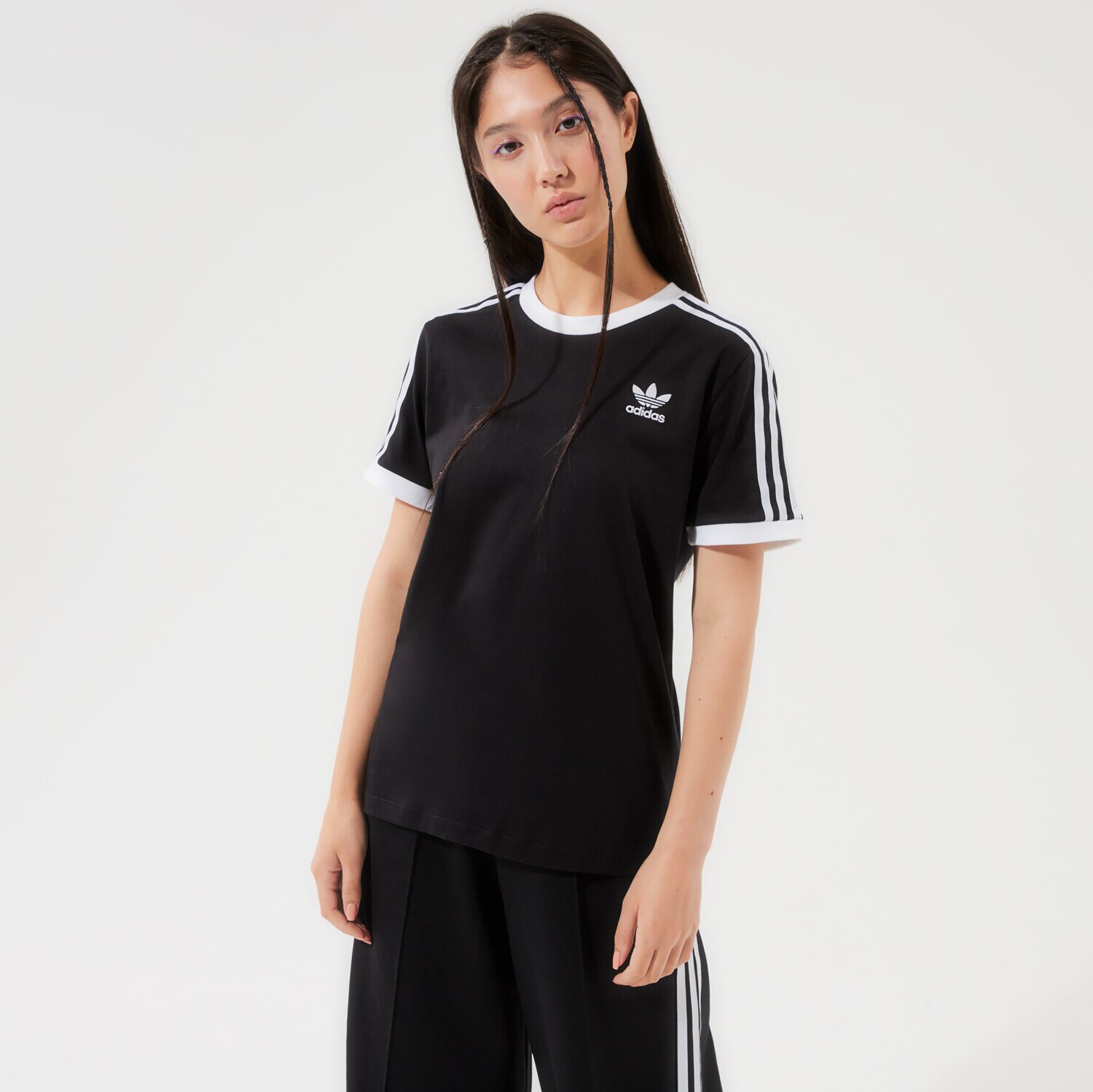 Damen T-Shirt ADIDAS 3 STRIPES CALIFORNIA T-SHIRT GN2900 Schwarz