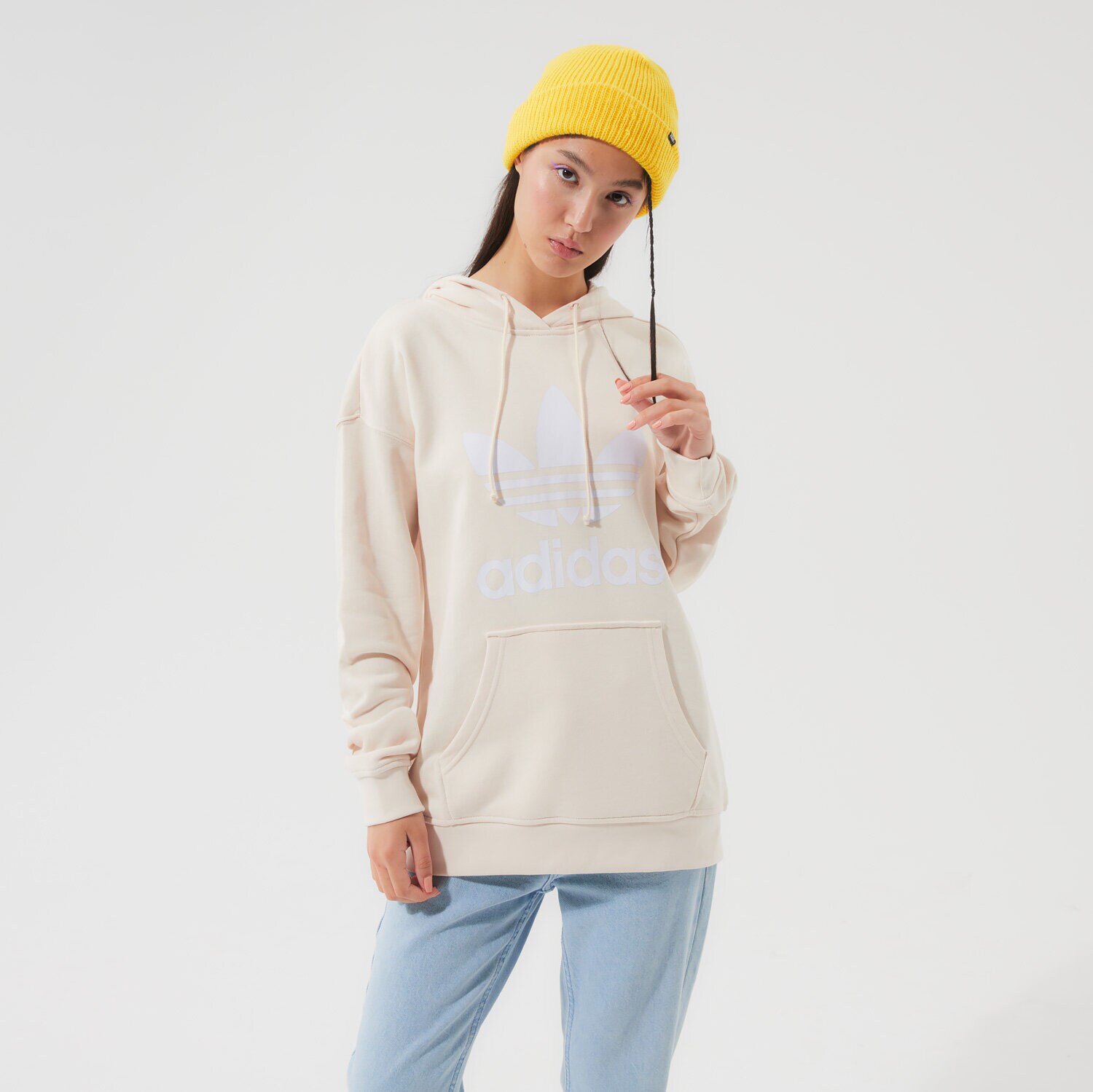 Damen ADIDAS HOODIE TRF HOODIE H33586 Beige