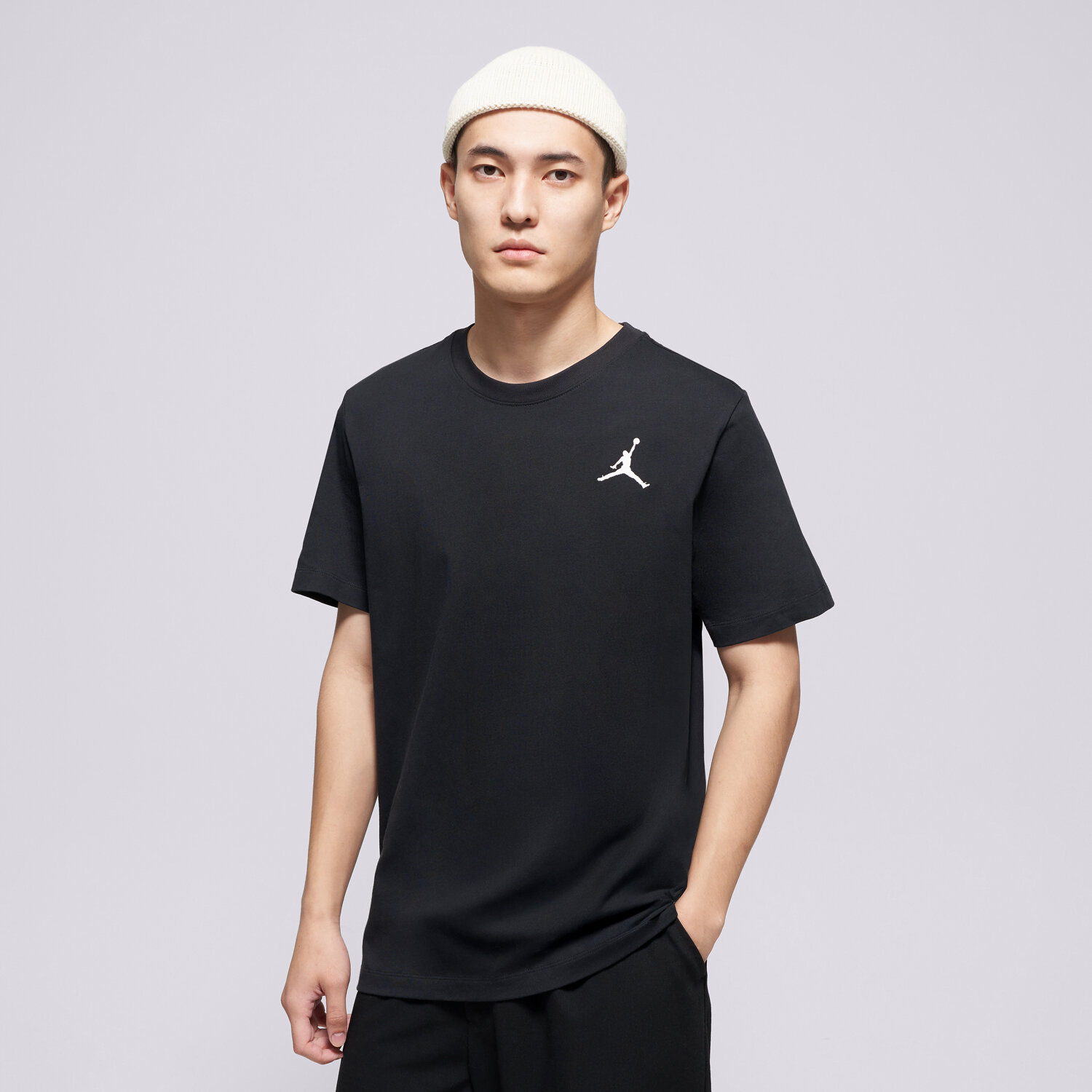 Herren T-Shirt JORDAN T-SHIRT M J JUMPMAN EMB SS CREW DC7485-010 Schwarz