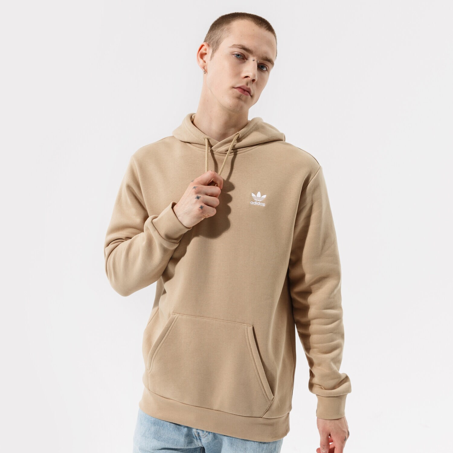 Herren ADIDAS HOODIE ESSENTIAL HOODY H34647 Khaki