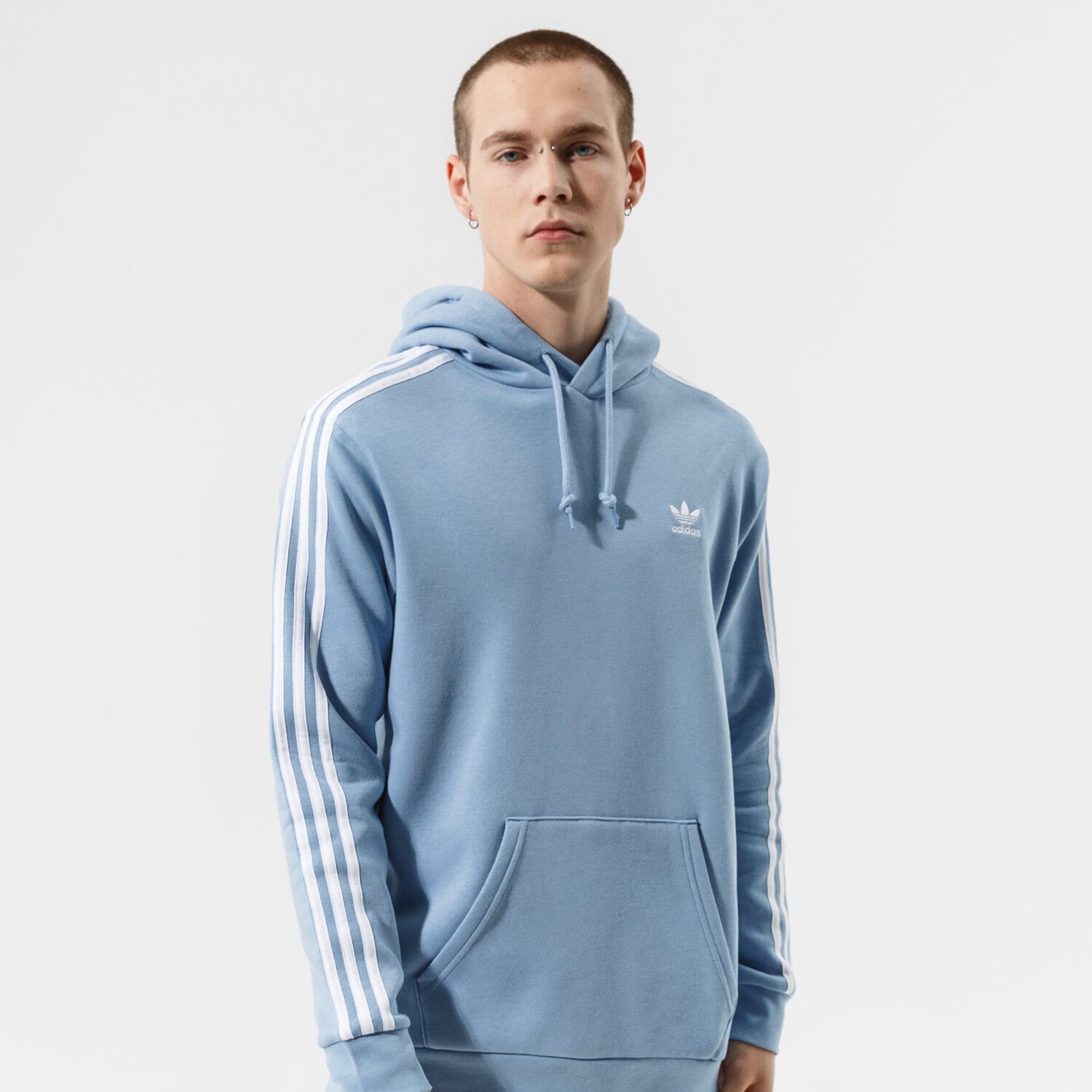Herren ADIDAS HOODIE 3-STRIPES HOODY H06678 Blau