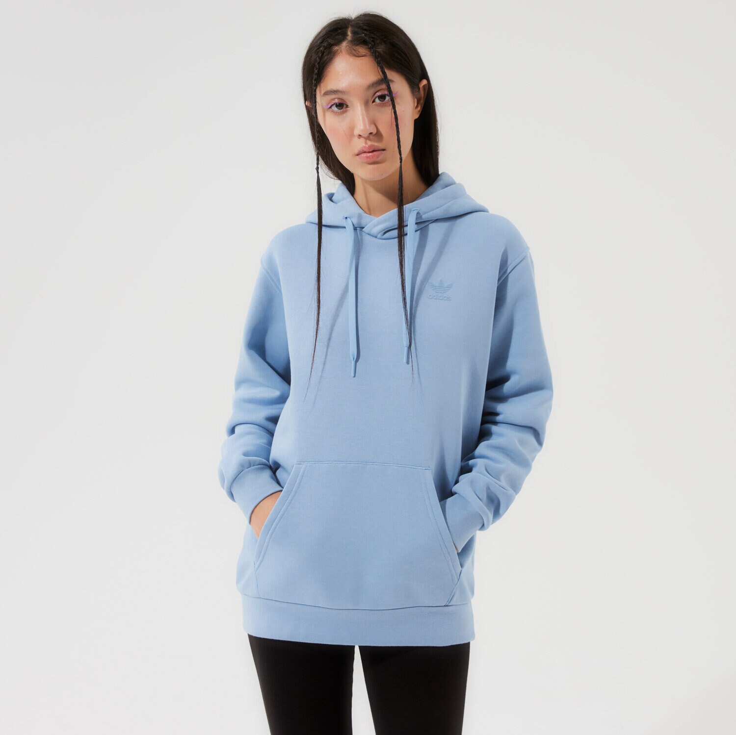 Damen ADIDAS HOODIE MM TREF FB OH H09143 Blau