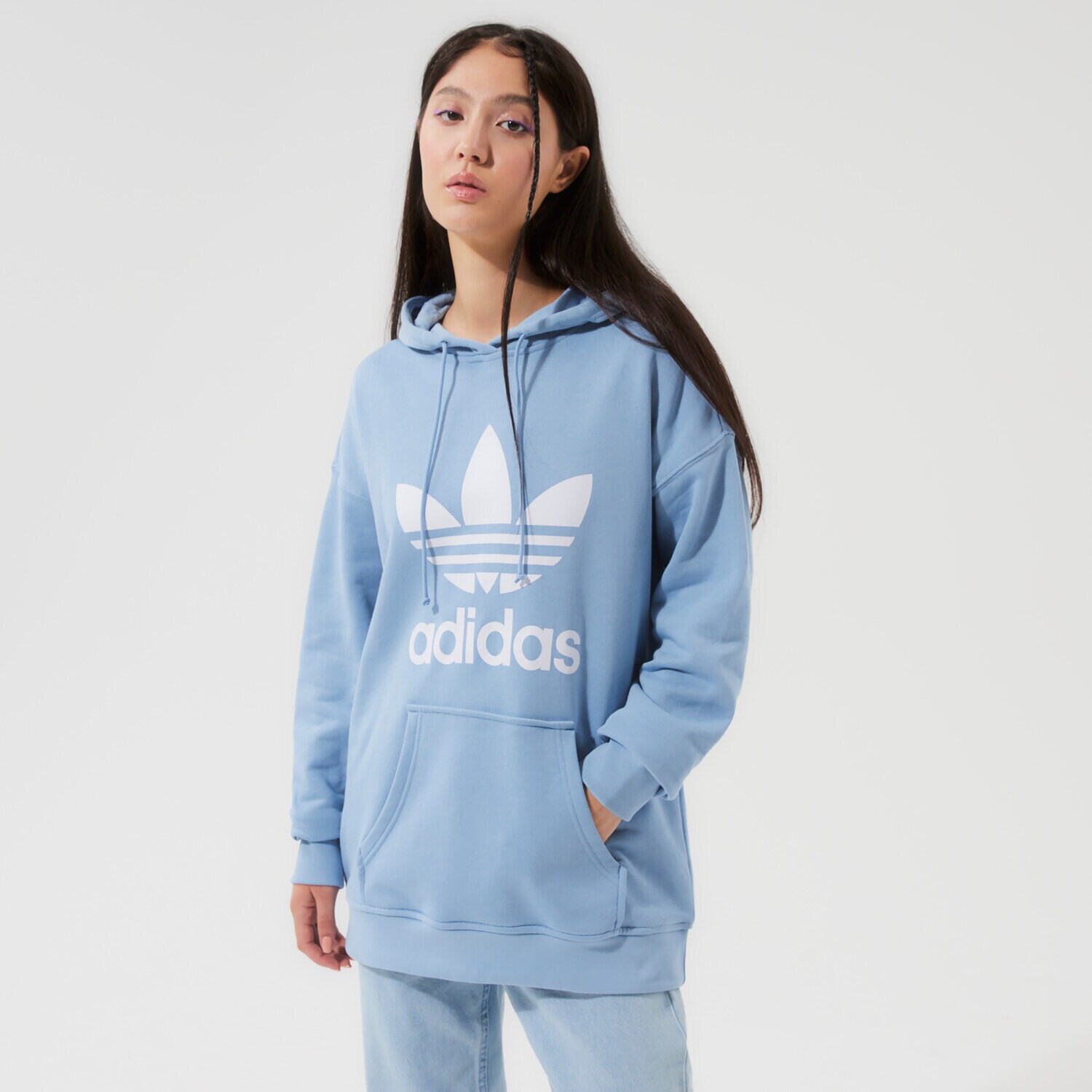 Damen ADIDAS HOODIE TRF HOODIE H33585 Blau
