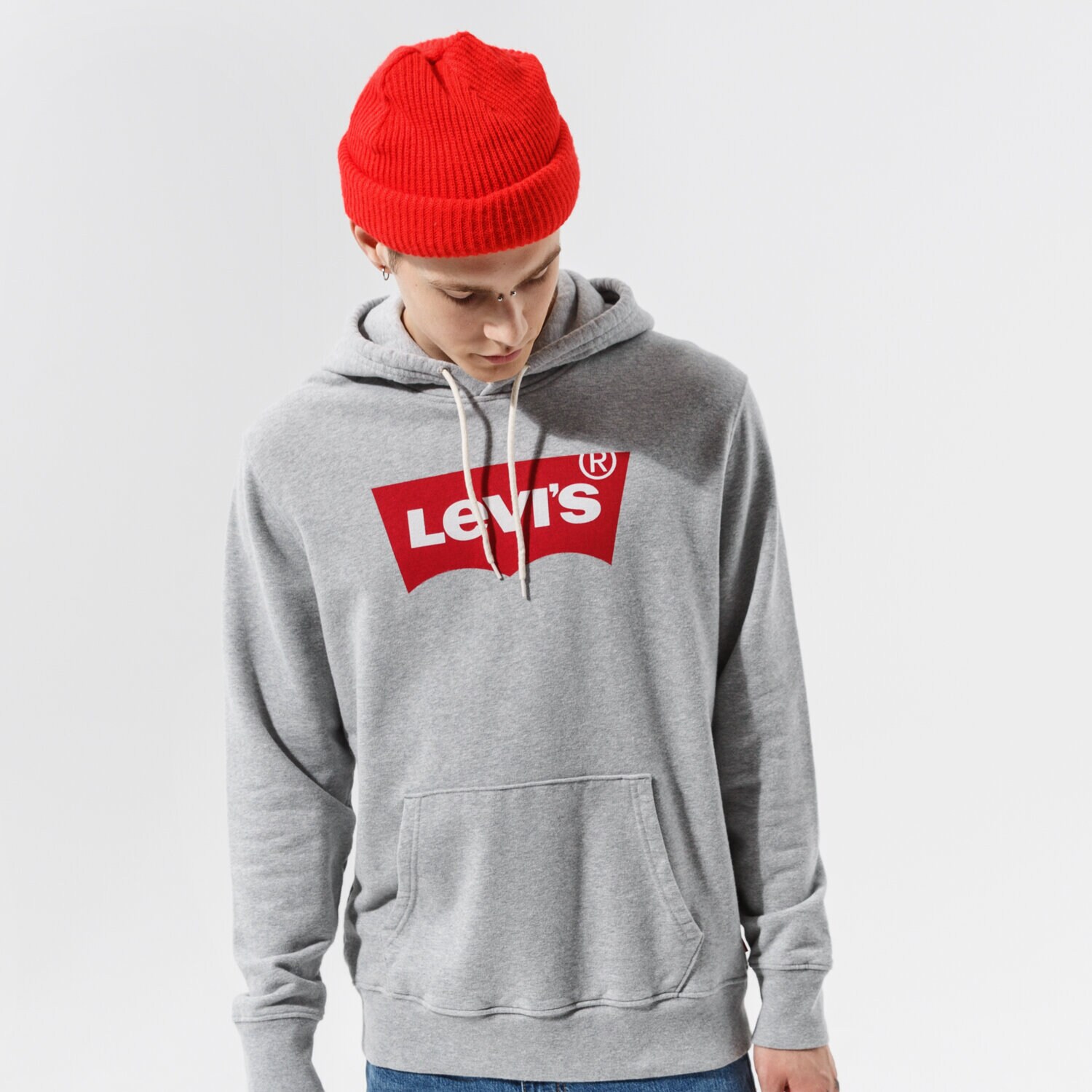 Herren LEVI'S HOODIE T2 STD GRAPHIC HOODIE 384240000 Grau