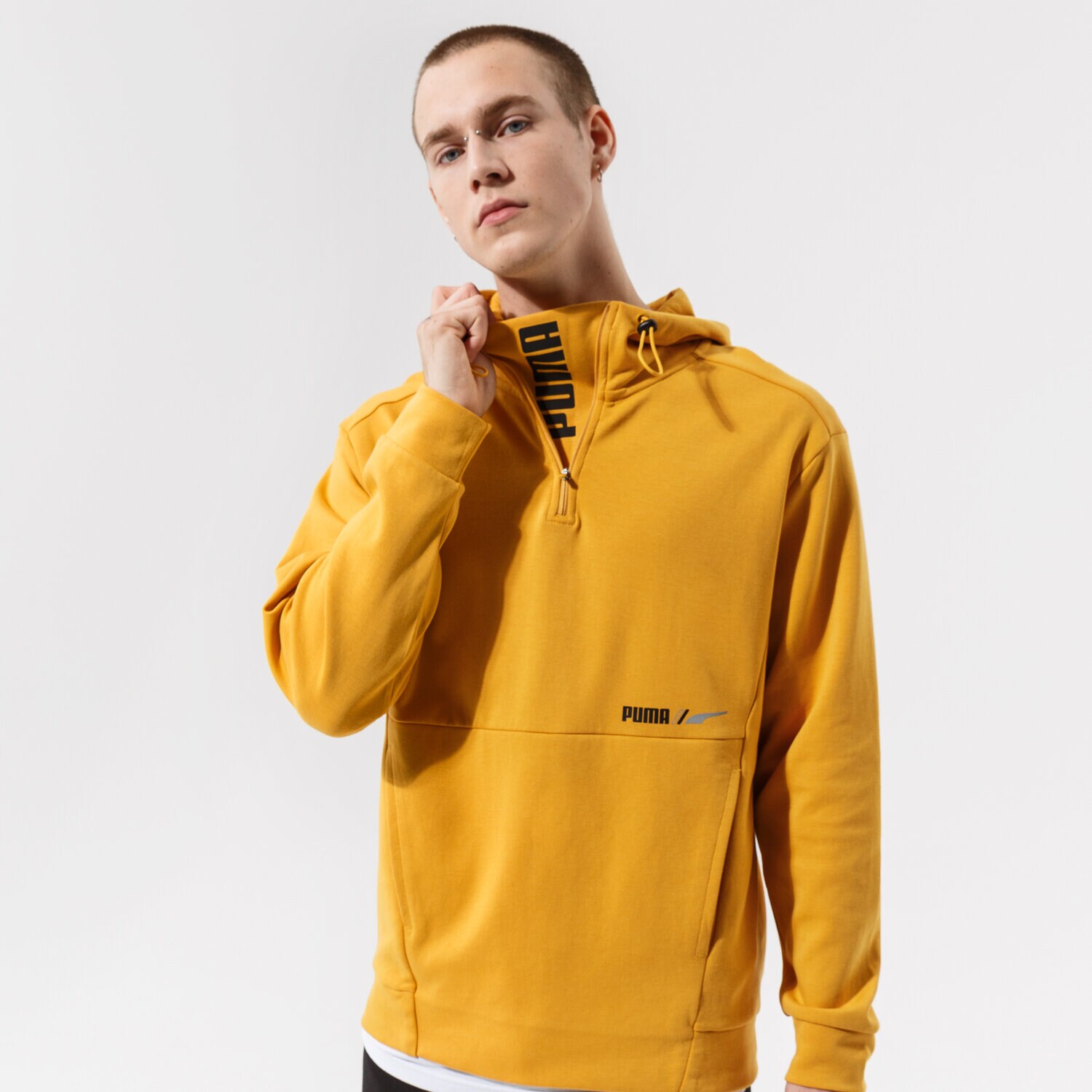 Herren PUMA HOODIE RAD/CAL HALF ZIP DK - MINERAL YELLOW 58938937 Gelb