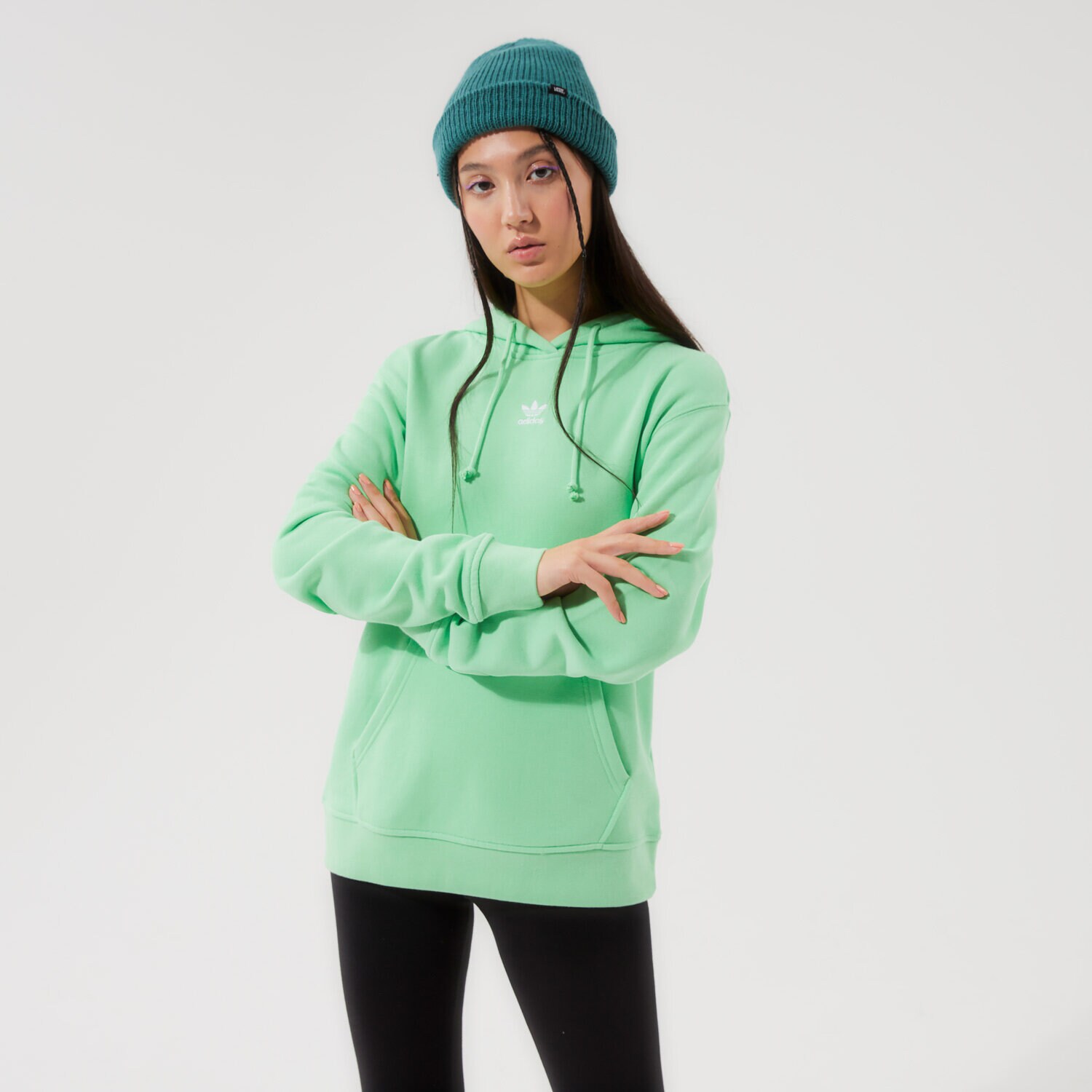 Damen ADIDAS HOODIE HOODIE H06622 Grün