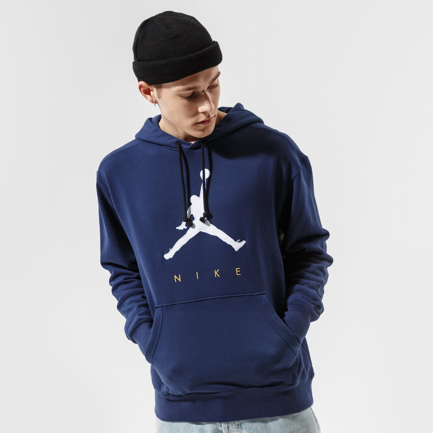 Herren JORDAN HOODIE M J JMPMN FLC PO HOODIE DA7192-410 Dunkelblau
