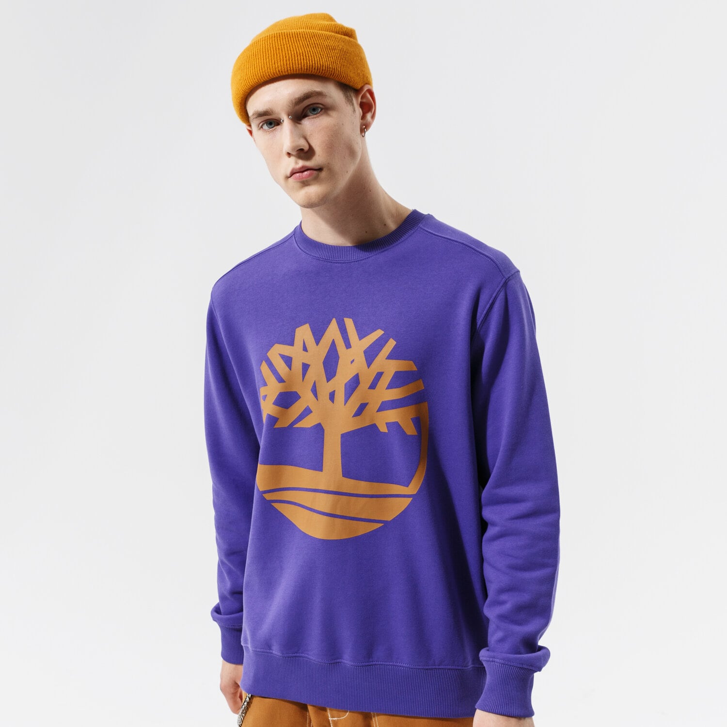 Herren TIMBERLAND SWEATSHIRT YC CORE TREE LOGO CREW NECK SWEATSHIRT TB0A2BJ8CC61 Violet