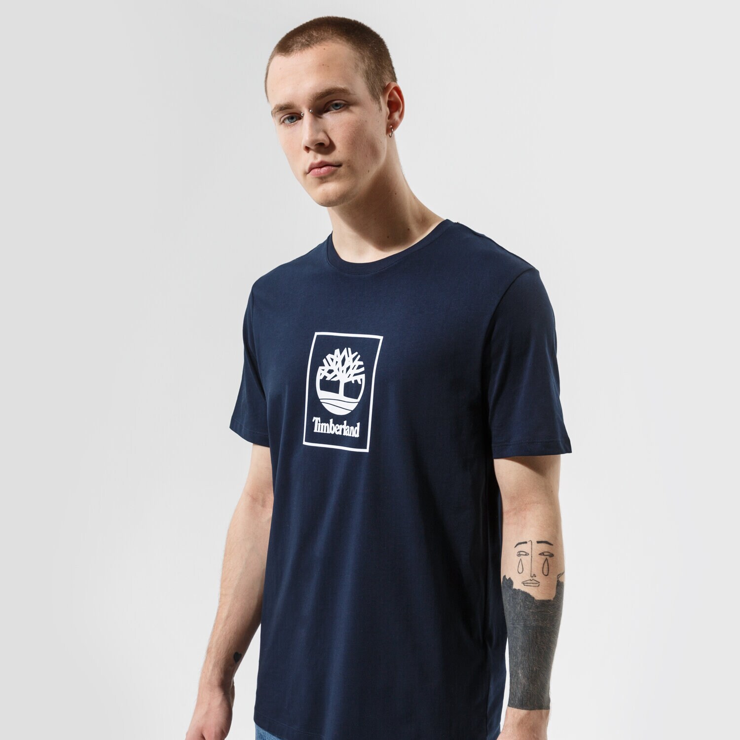 Herren T-Shirt TIMBERLAND T-SHIRT TREE LOGO TEE DARK SAPPHIRE TB0A5PJV4331 Dunkelblau