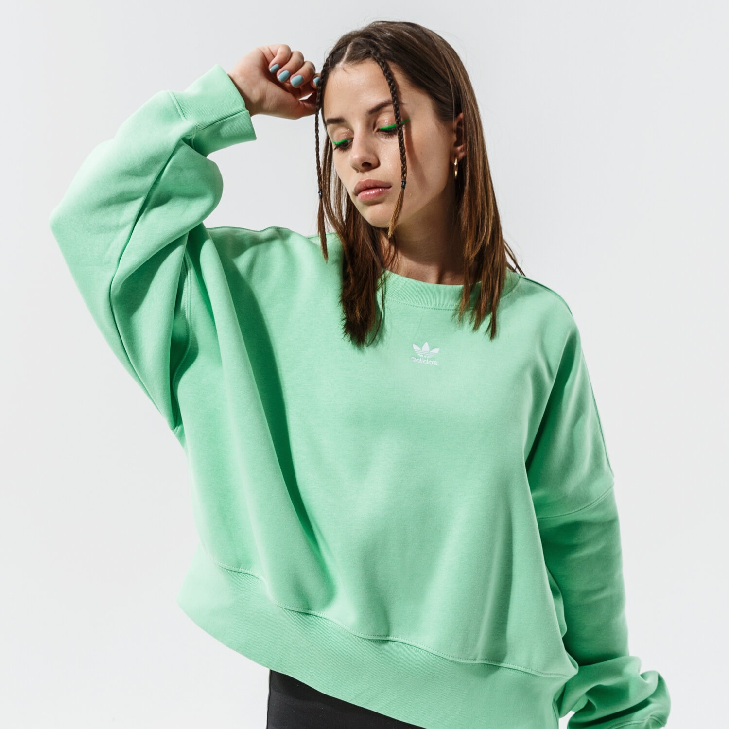 Damen ADIDAS SWEATSHIRT SWEATSHIRT H06656 Grün