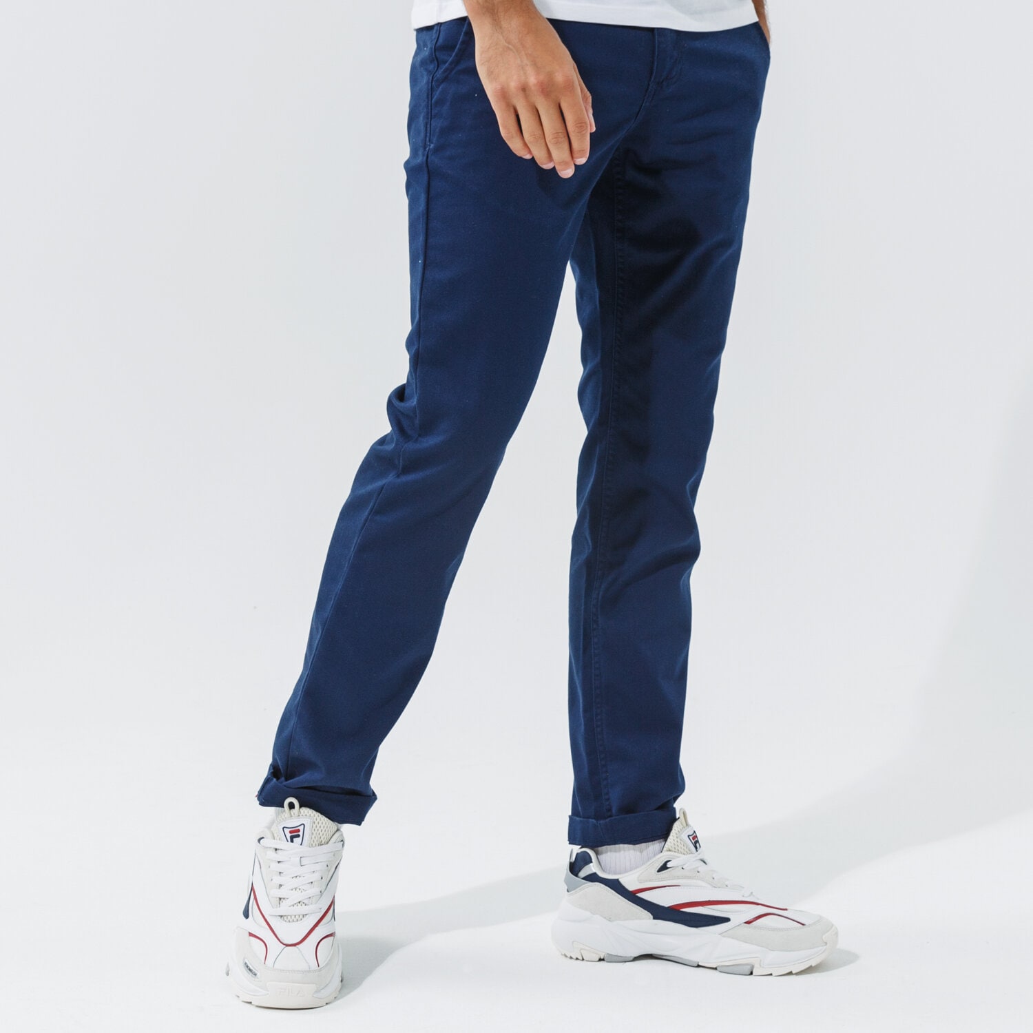 Herren Hosen VANS HOSE AUTHENTIC CHINO SLIM PANT VN0A5FJ7LKZ1 Dunkelblau