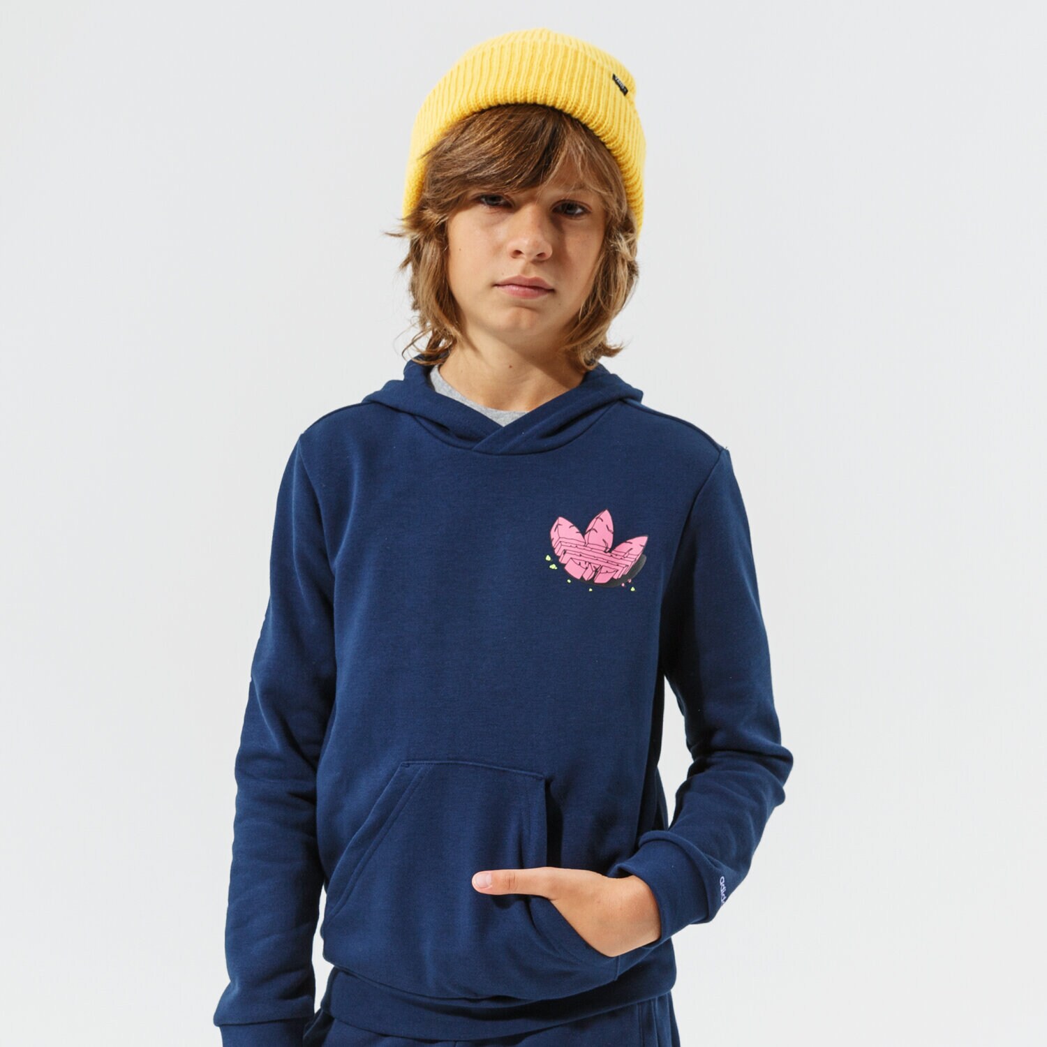 Kinder ADIDAS HOODIE HOODIE BOY H22639 Dunkelblau