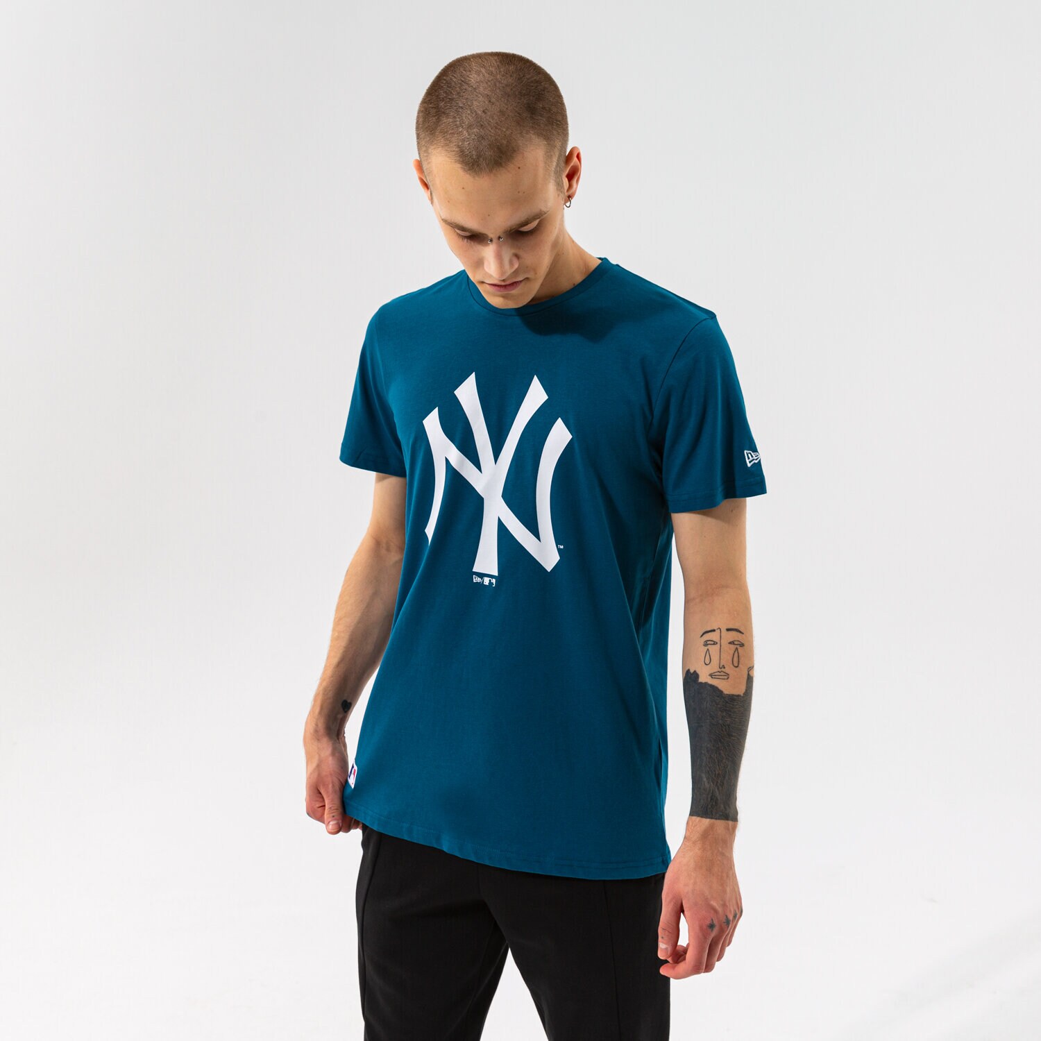 Herren T-Shirt NEW ERA T-SHIRT MLB SEASONAL TEAM LOGO TEE NYY NEW YORK YANK 12827227 Dunkelblau