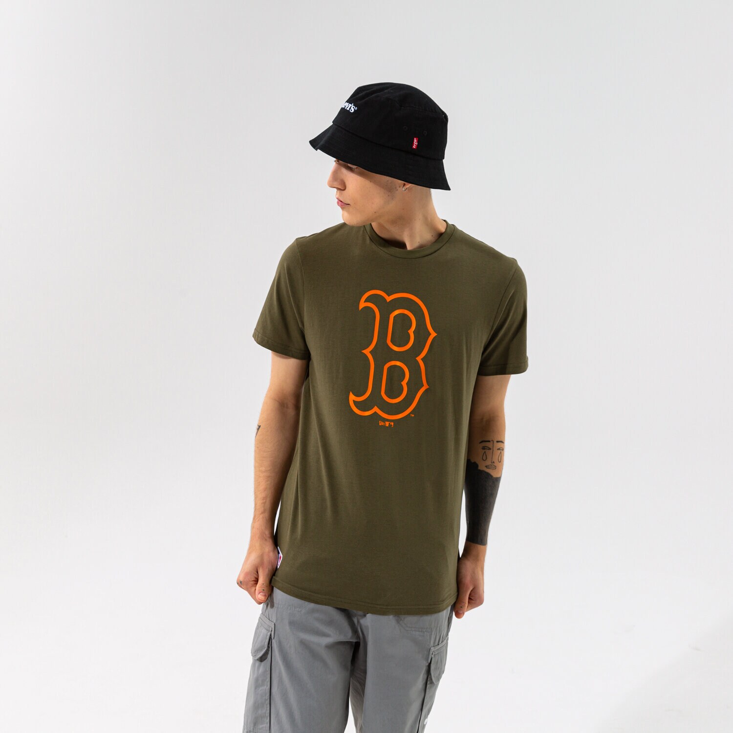 Herren T-Shirt NEW ERA T-SHIRT MLB SEASONAL TEAM LOGO TEE BOSRED NOVSOR