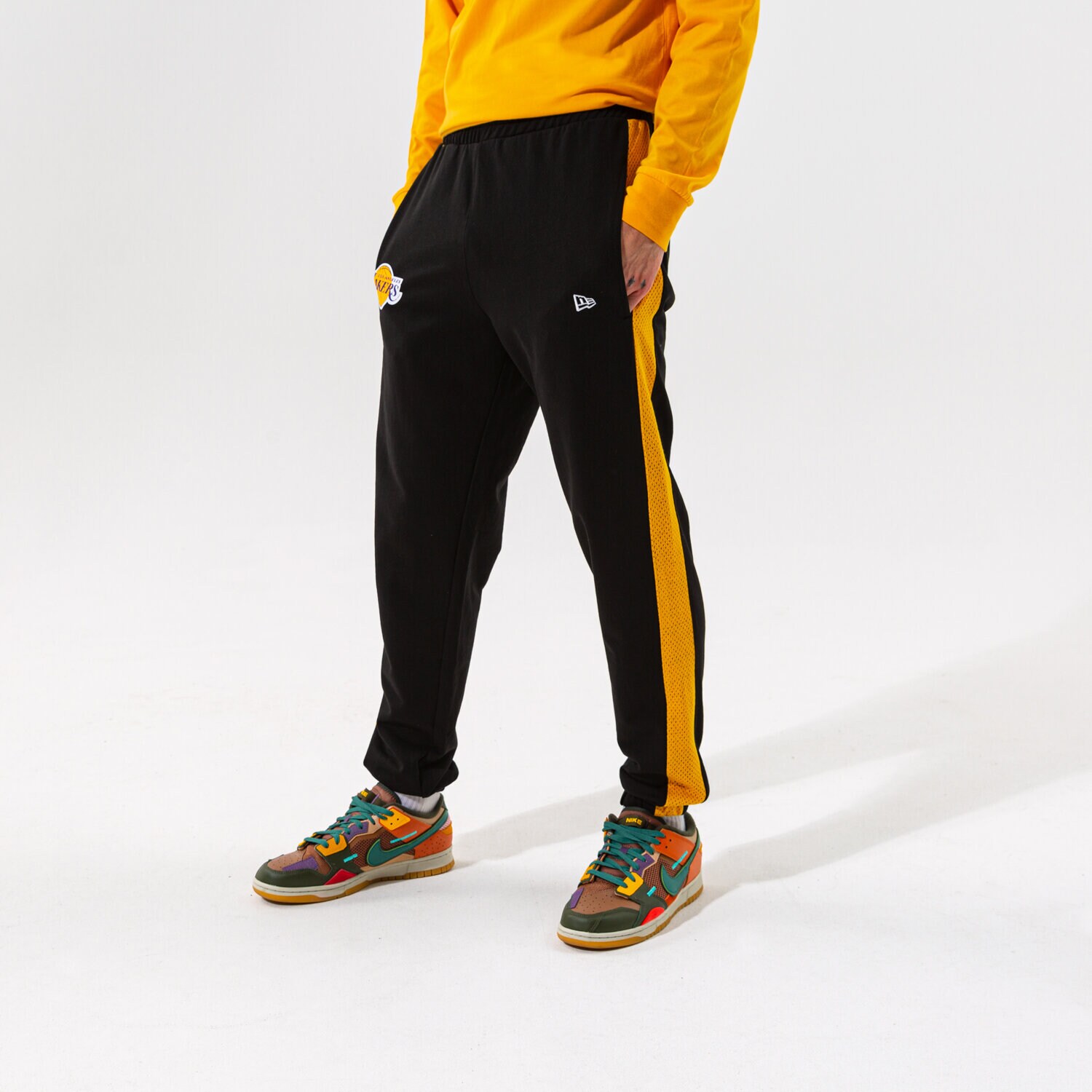 Herren Hosen NEW ERA HOSE NBA TEAM LOGO JOGGER LOSLAK BLK 12827206 Schwarz