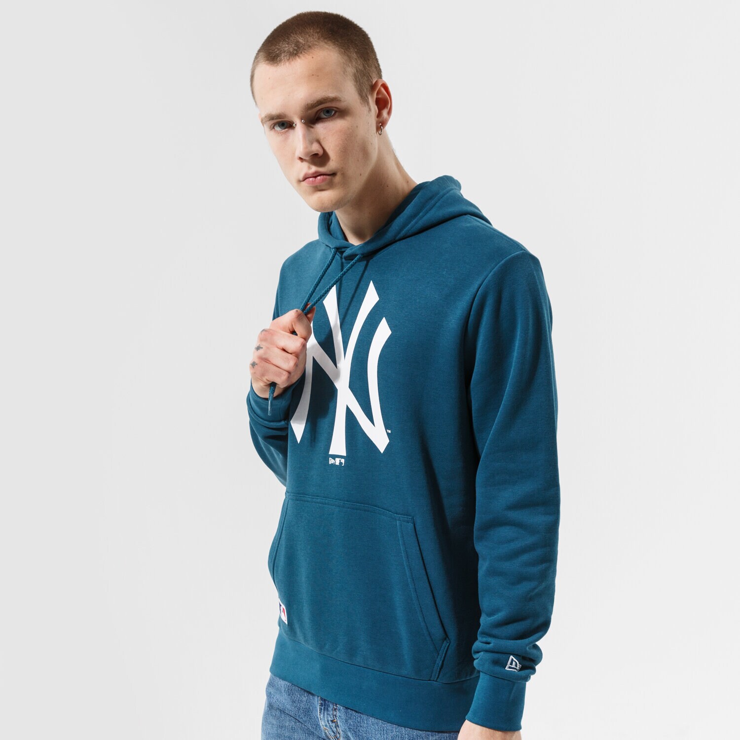 Herren NEW ERA HOODIE MLB SEASNL TEAM LOGO HOODY NEYYAN CDTWHI 12827234 Blau