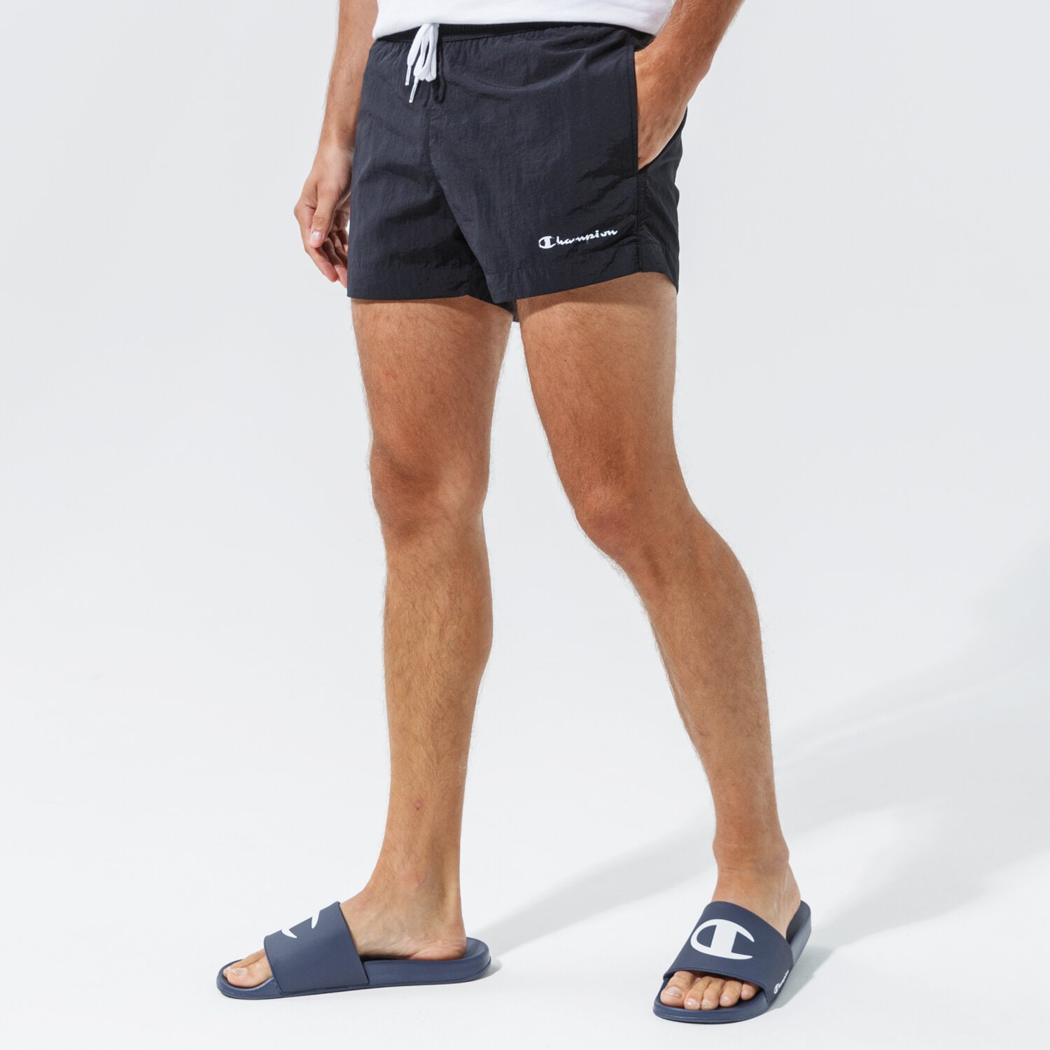 Herren Shorts CHAMPION SHORTS BEACHSHORT 216074KK001 Schwarz