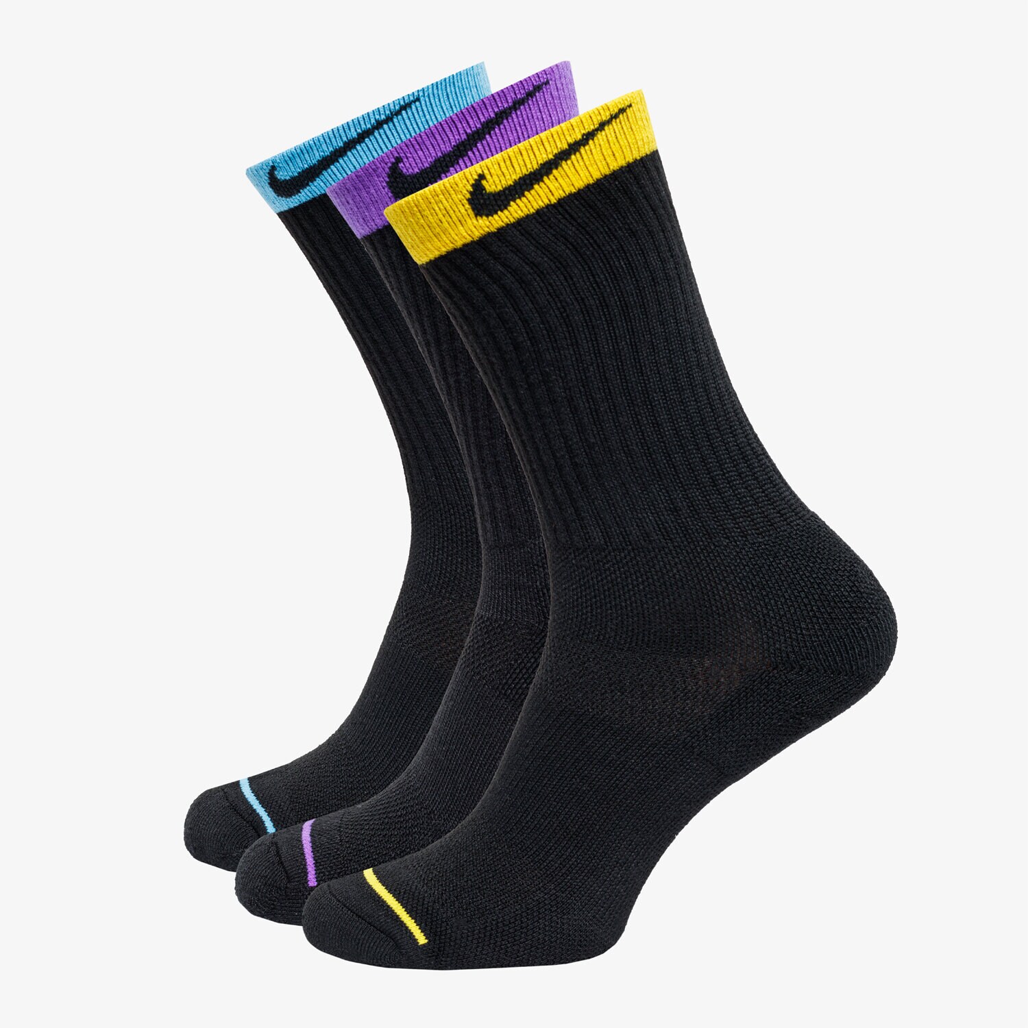 Damen Socken NIKE SOCKEN U NK CREW 3PR HEMTAPE DA5043-010 Schwarz