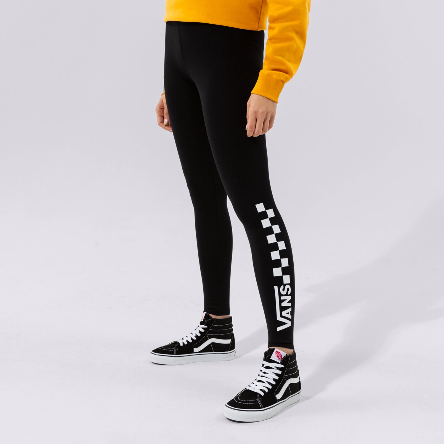 Damen Hosen VANS LEGGINGS CHECKERBOARD VN0A4S9WBLK1 Schwarz