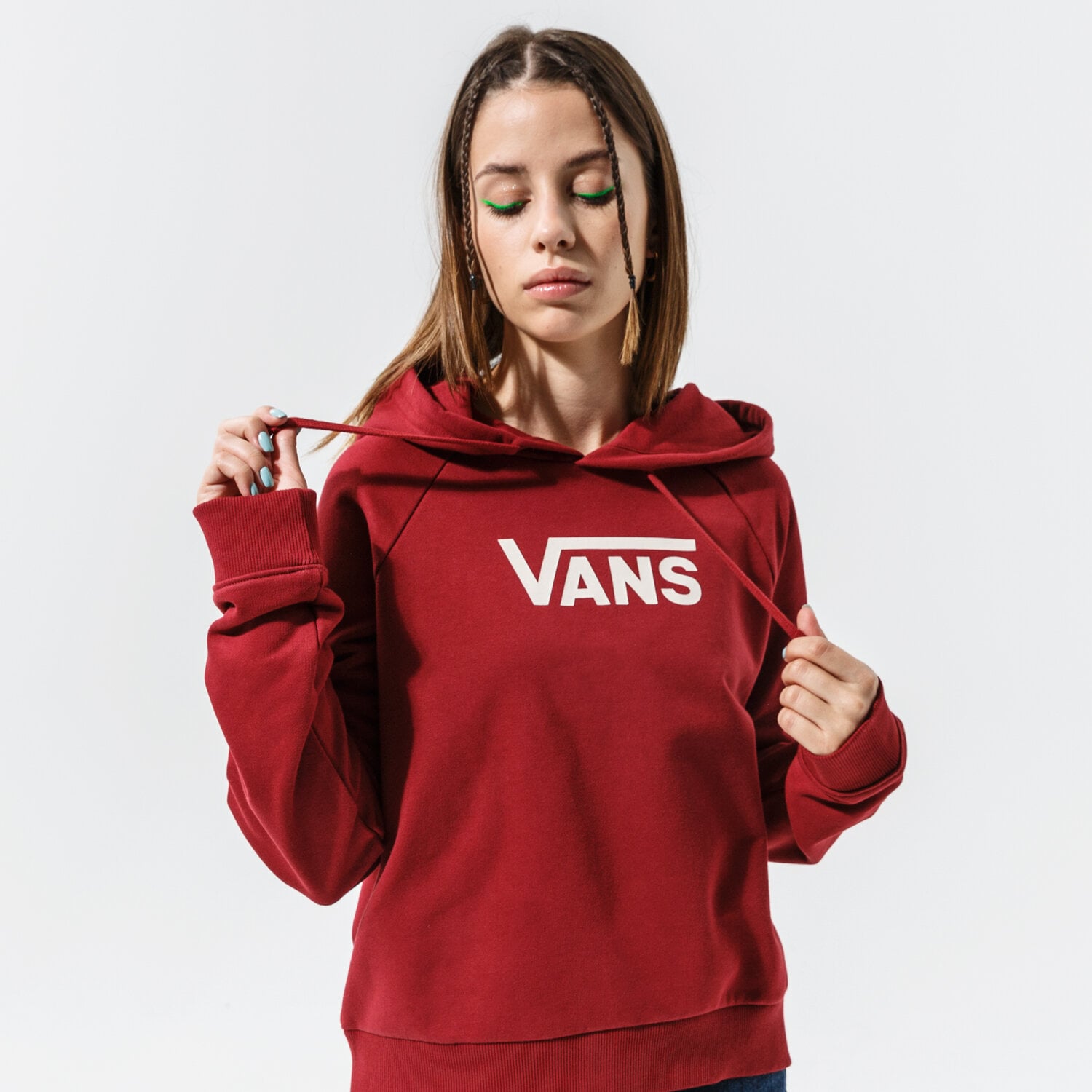 Damen VANS HOODIE FLYING V FT BOXY HOODIE VN0A4BG3ZBS1 Dunkelrot