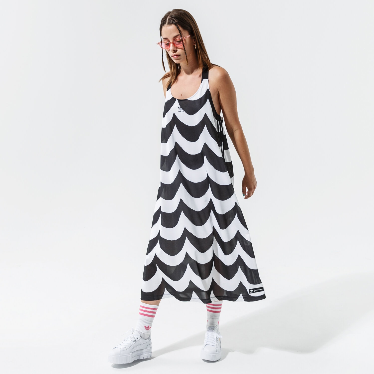 Damen Kleid ADIDAS KLEID TANK TRAININGSANZUGS H20489 Schwarz