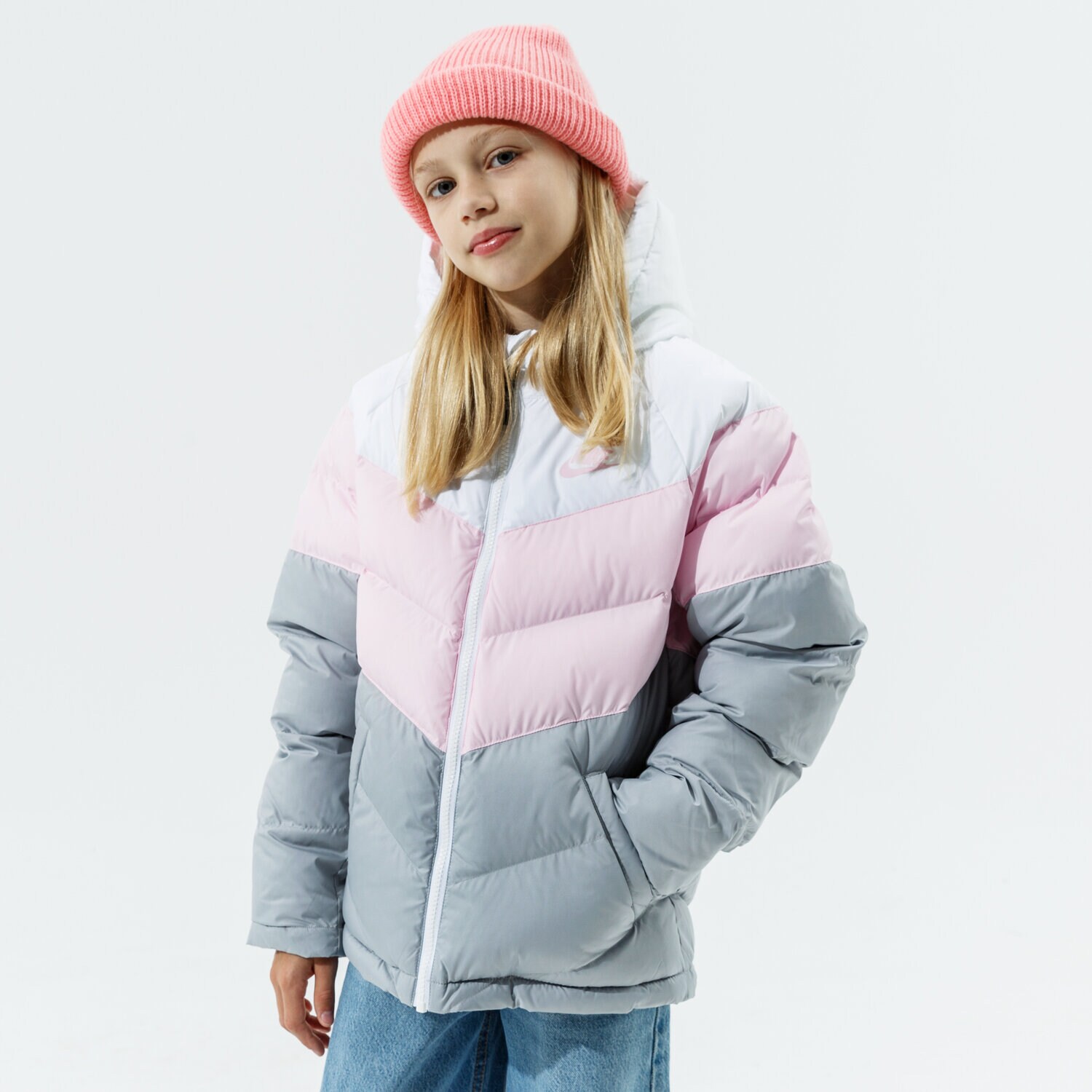 Kinder Übergangsjacke NIKE JACKE WINTER NIKE SPORTSWEAR GIRL CU9157-107 Rosa