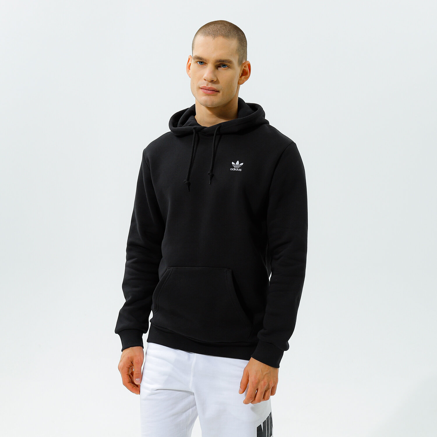 Herren ADIDAS HOODIE TREFOIL ESSENTIAL HOODIE H34652 Schwarz