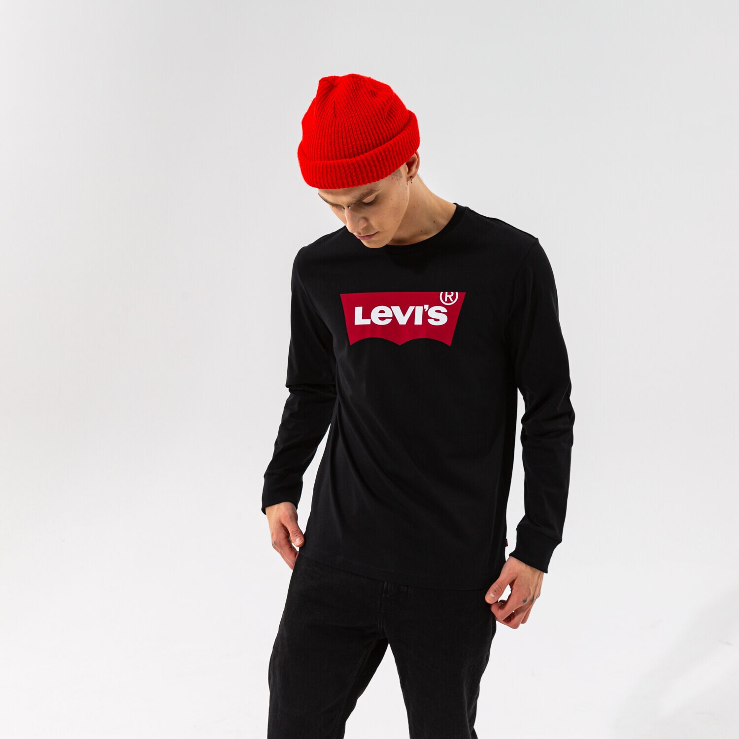Herren T-Shirt LEVI'S T-SHIRT LS STD GRAPHIC TEE 360150013 Schwarz