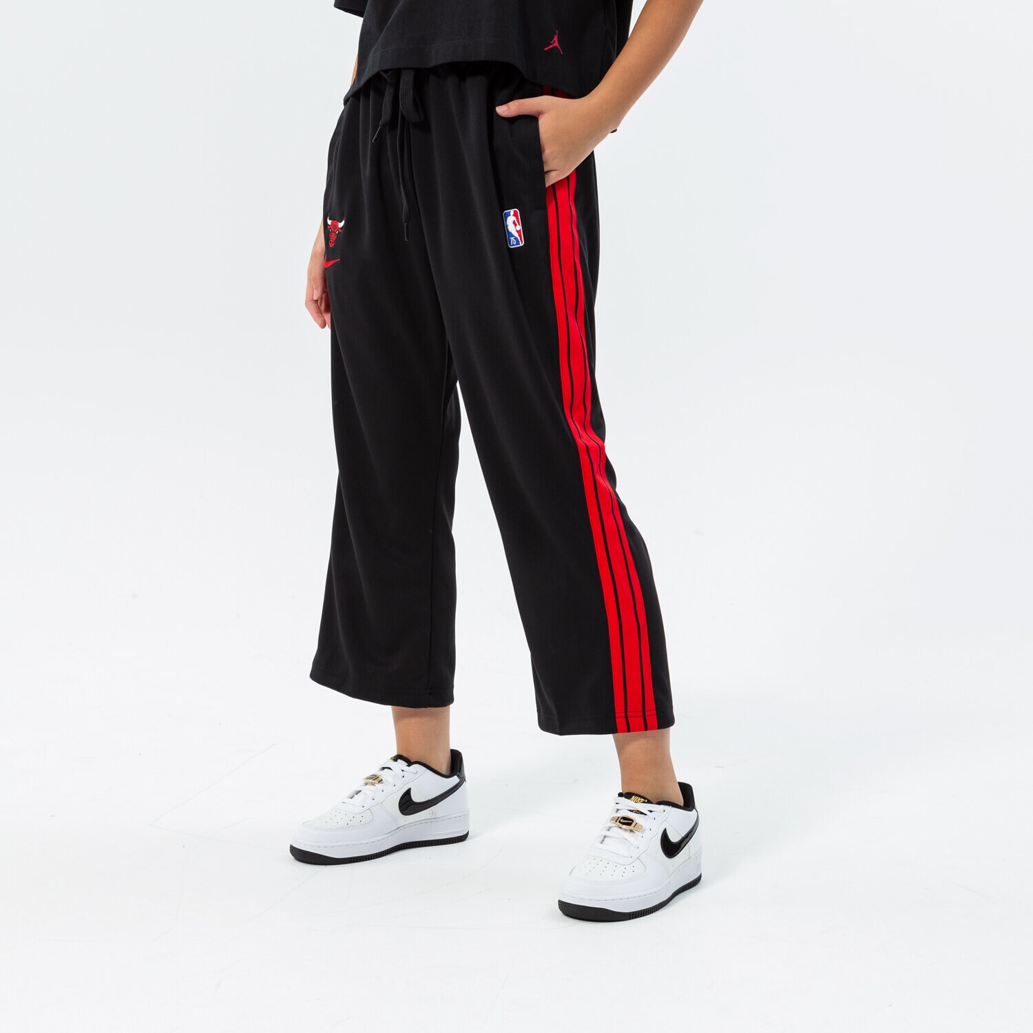 Damen Hosen NIKE HOSE CHI W NK TRKST PANT CTS 75 NBA DB1414-010 Schwarz