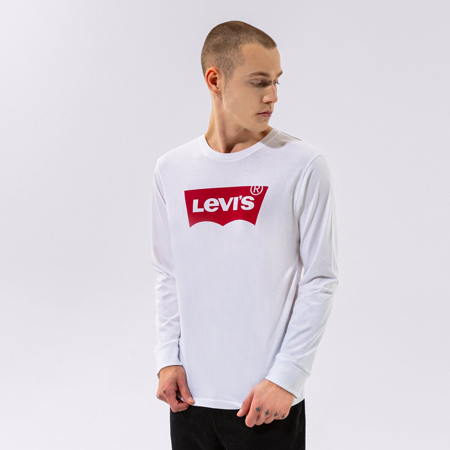 Herren T-Shirt LEVI'S T-SHIRT LS STD GRAPHIC TEE 360150010 Weiß