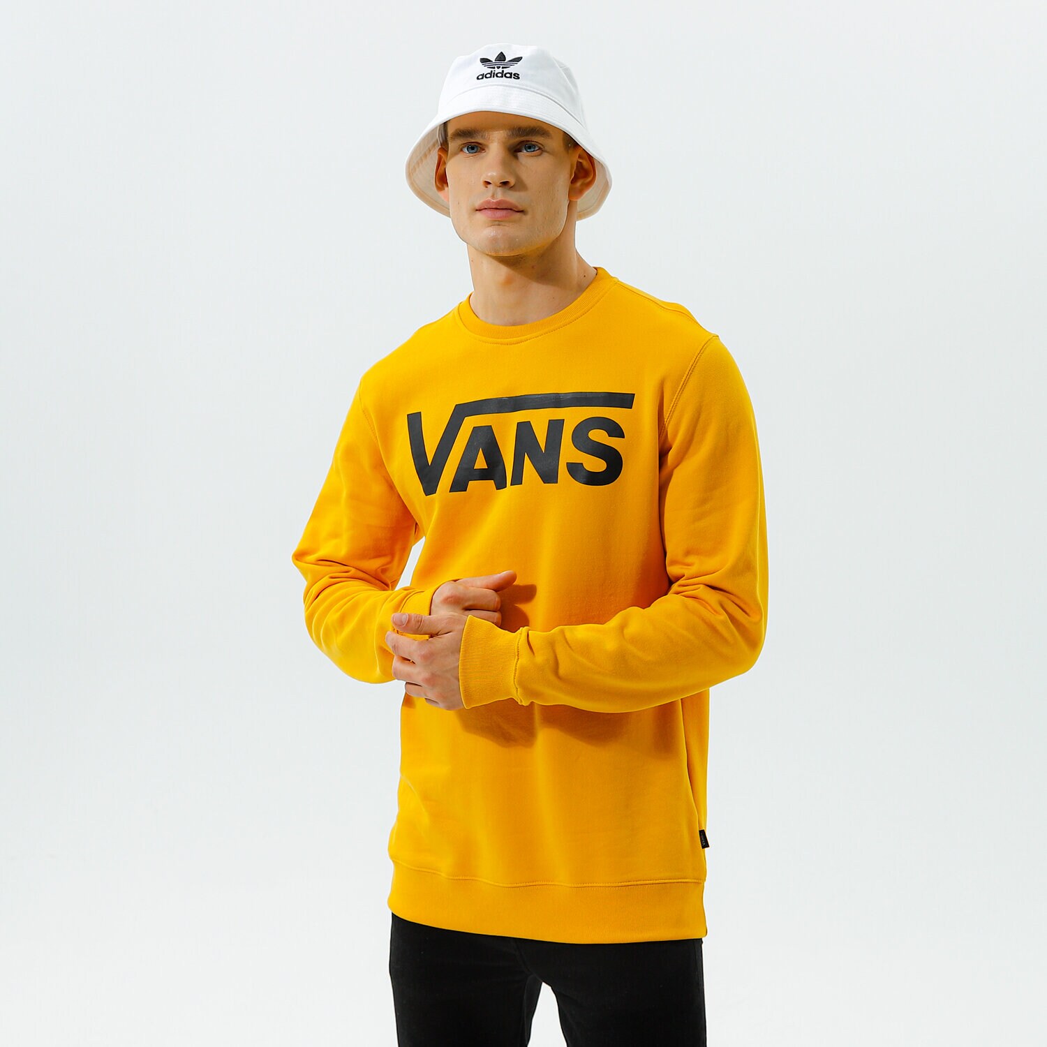Herren VANS SWEATSHIRT VANS CLASSIC CREW II VN0A456ALSV1 Gelb