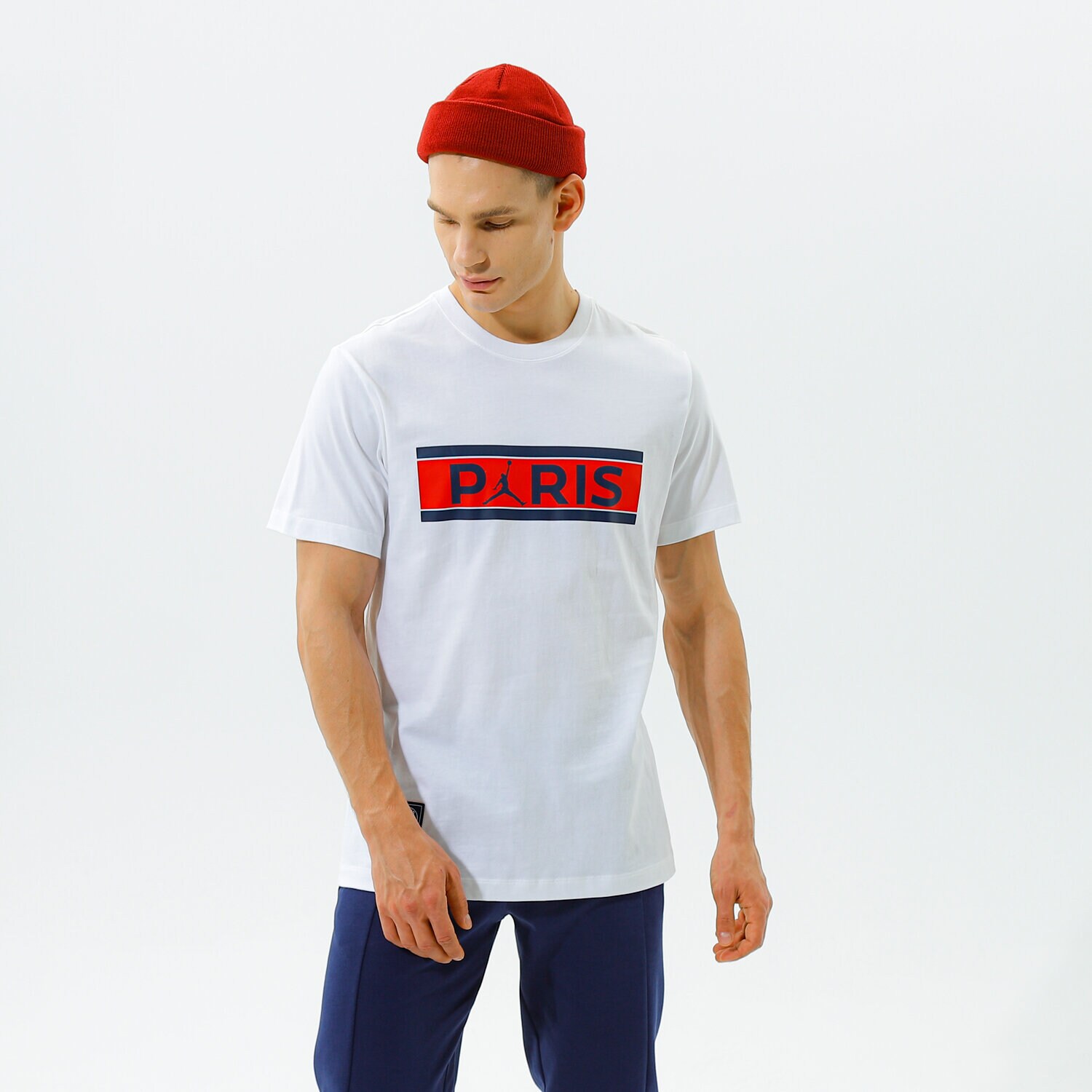Herren T-Shirt JORDAN T-SHIRT PARIS SAINT-GERMAIN WORDMARK DB6510-100 Weiß