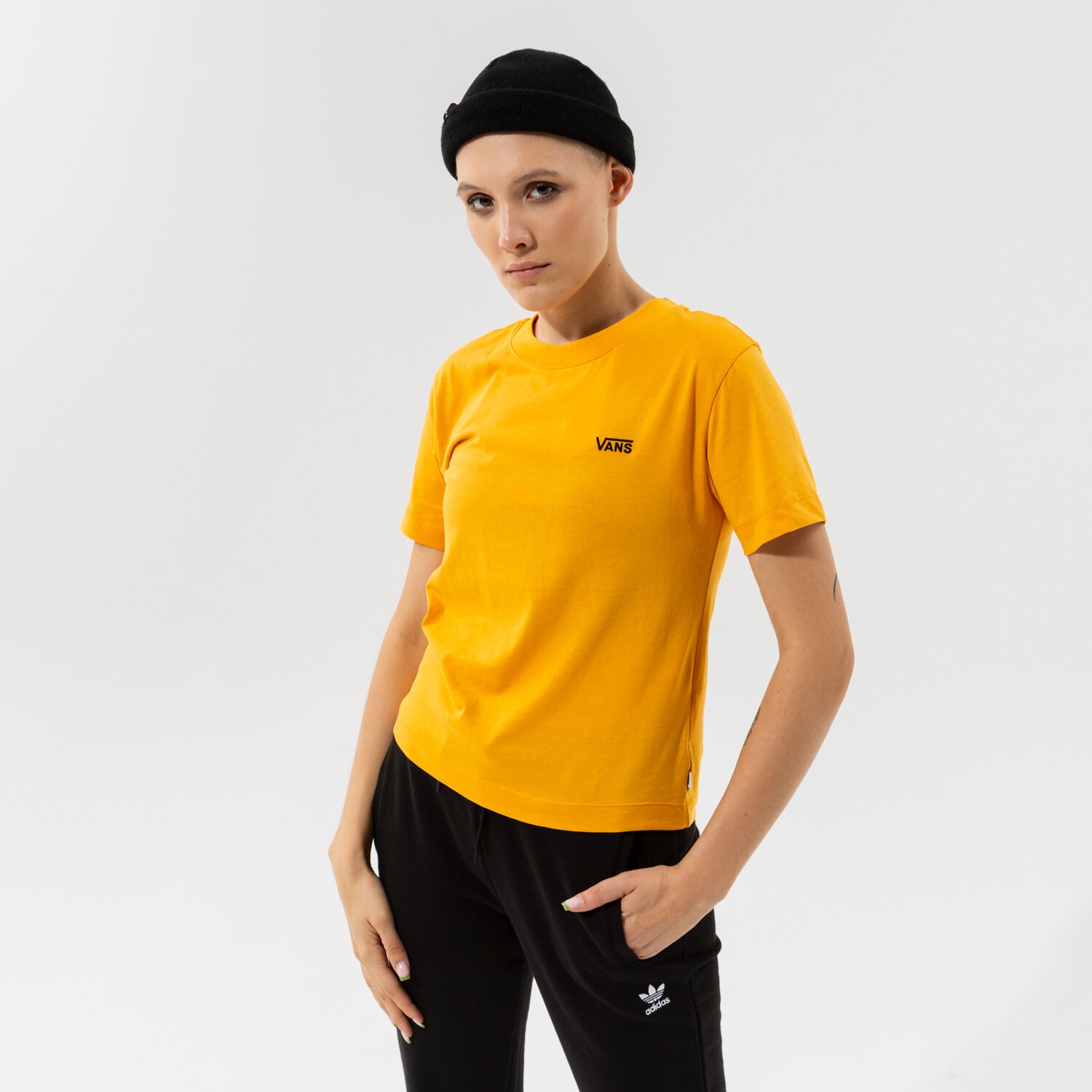 Damen T-Shirt VANS T-SHIRT JUNIOR V BOXY VN0A4MFLLSV1 Gelb