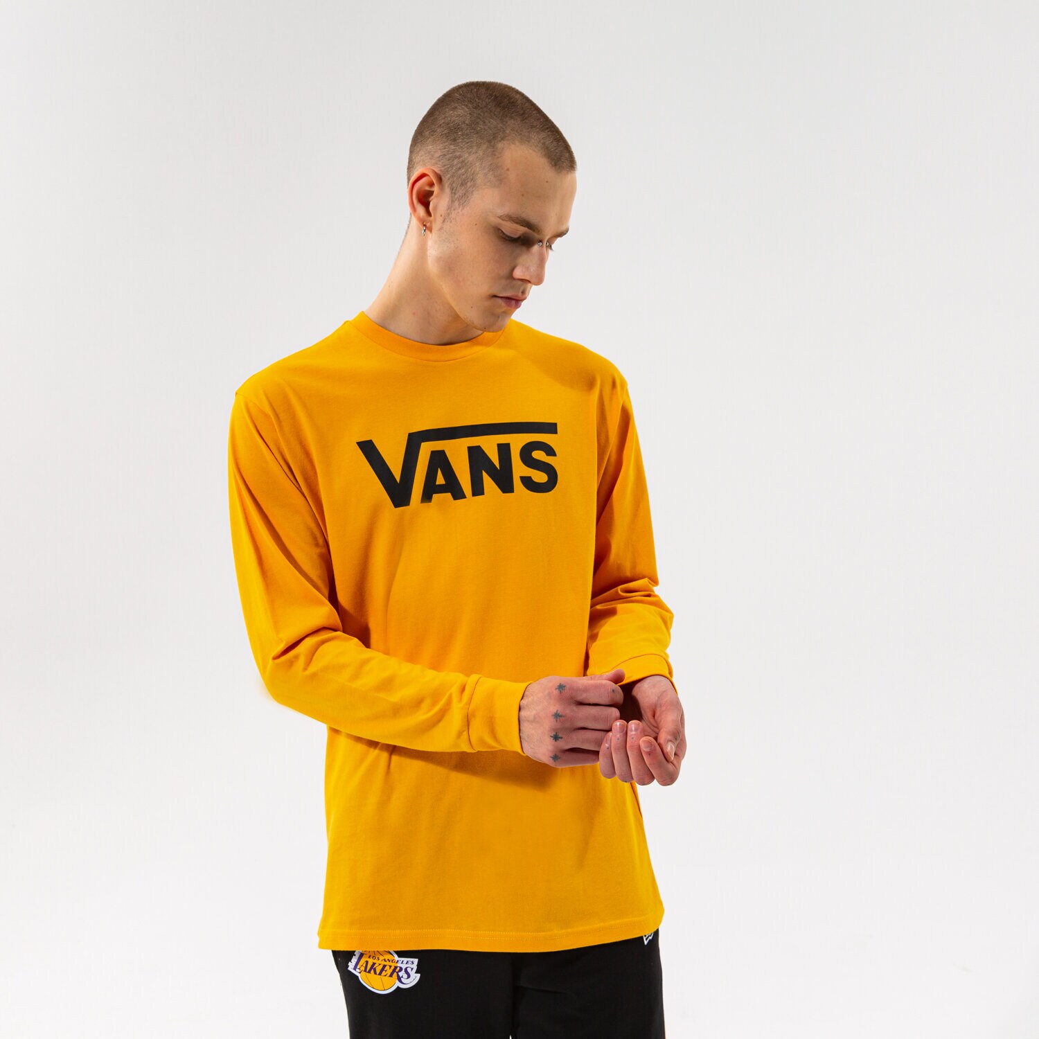 Herren T-Shirt VANS T-SHIRT VANS CLASSIC LS VN000K6HZ9G1 Gelb