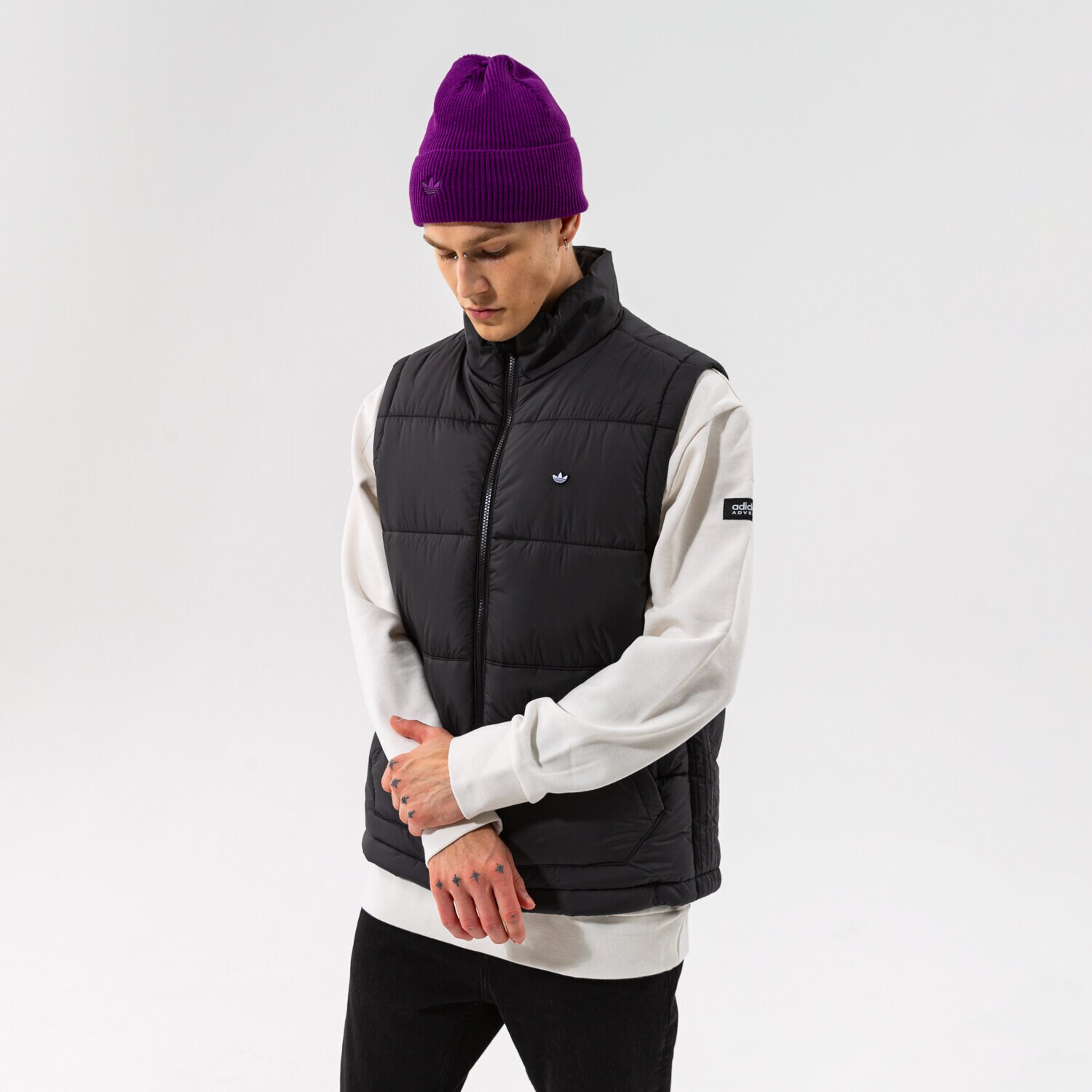 Herren Weste ADIDAS WESTE PADDED VEST H13558 Schwarz