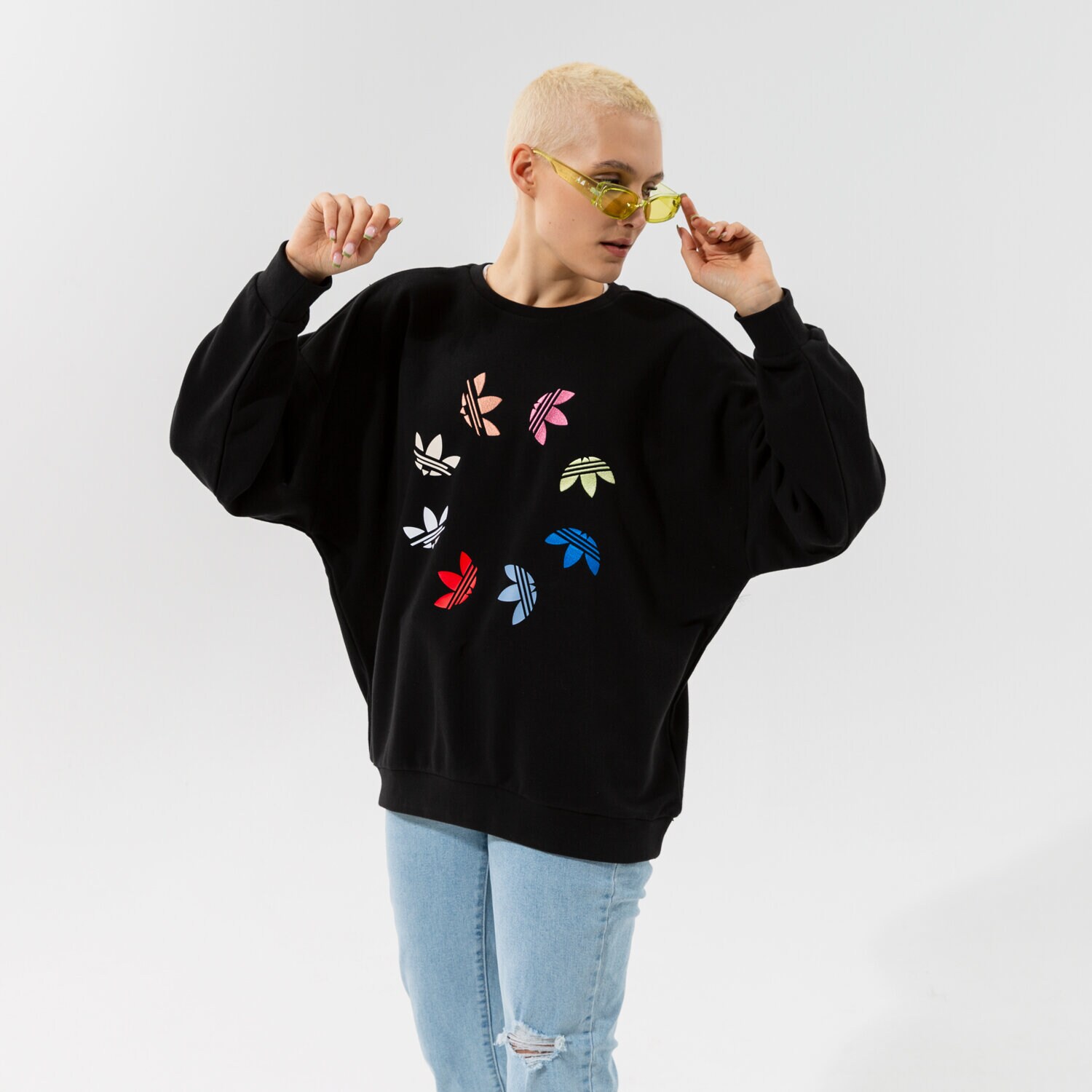 Damen ADIDAS SWEATSHIRT SWEATSHIRT H36845 Schwarz