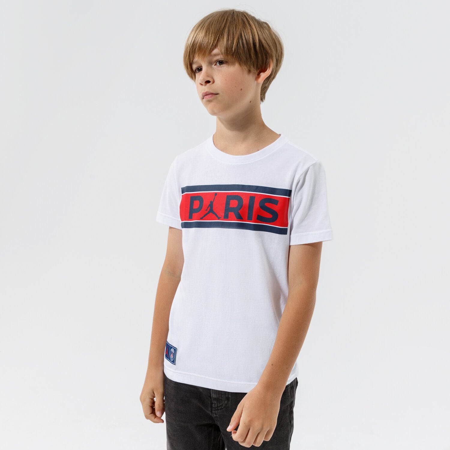 Kinder T-Shirt JORDAN T-SHIRT PSG BARS TEE GIRL 95A567-001 Weiß