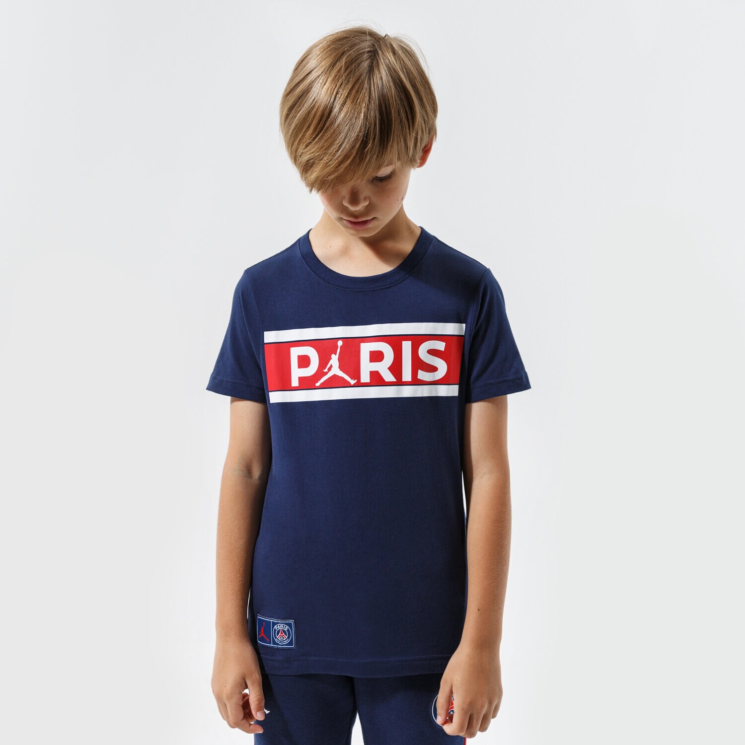 Kinder T-Shirt JORDAN T-SHIRT PSG BARS TEE GIRL 95A567-U90 Dunkelblau