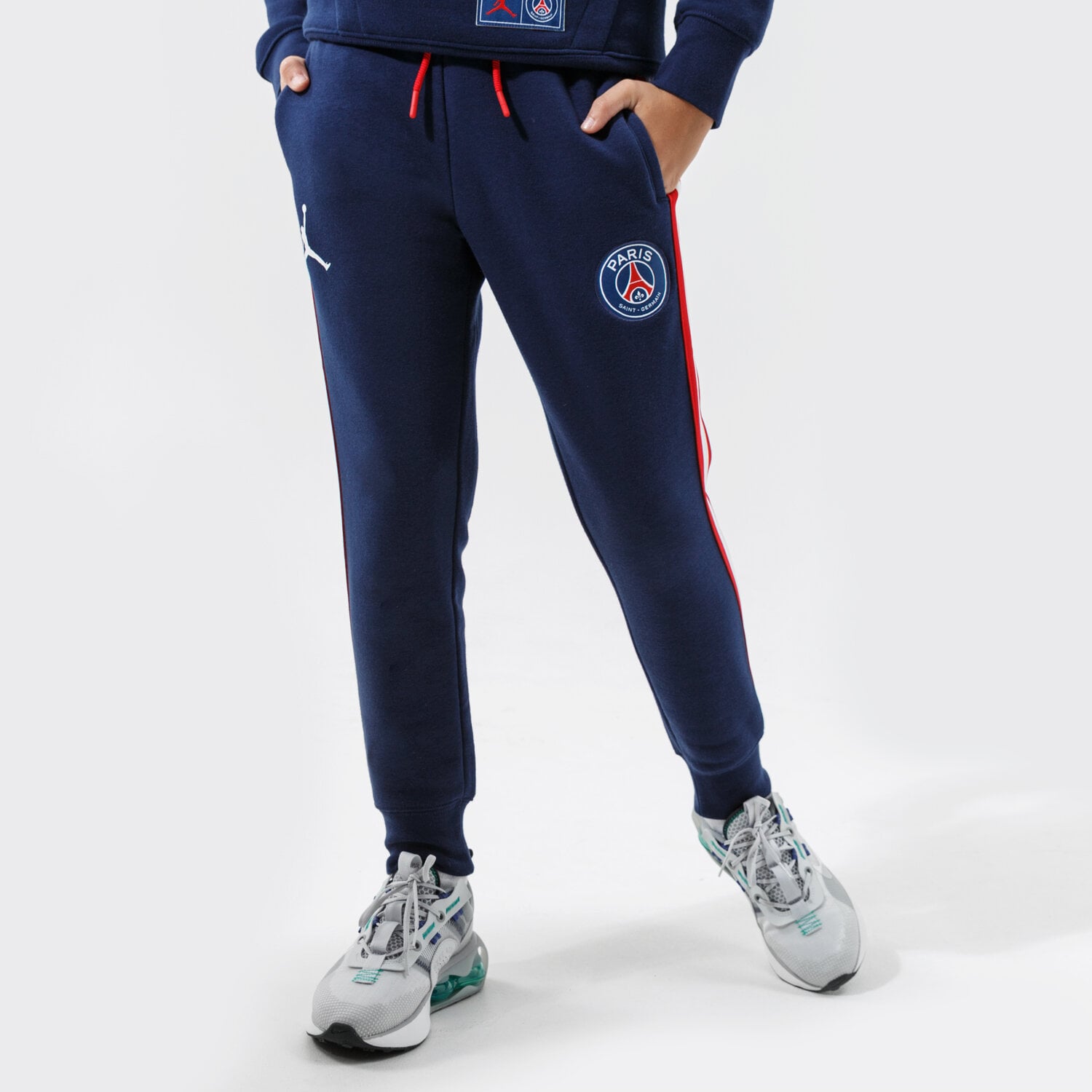 Kinder Hosen JORDAN HOSE PARIS SAINT-GERMAIN FLC PANT GIRL 95A726-U90 Dunkelblau