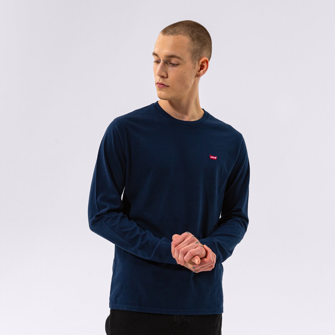 Herren T-Shirt LEVI'S T-SHIRT LS ORIGINAL HM 72848-0001 Dunkelblau