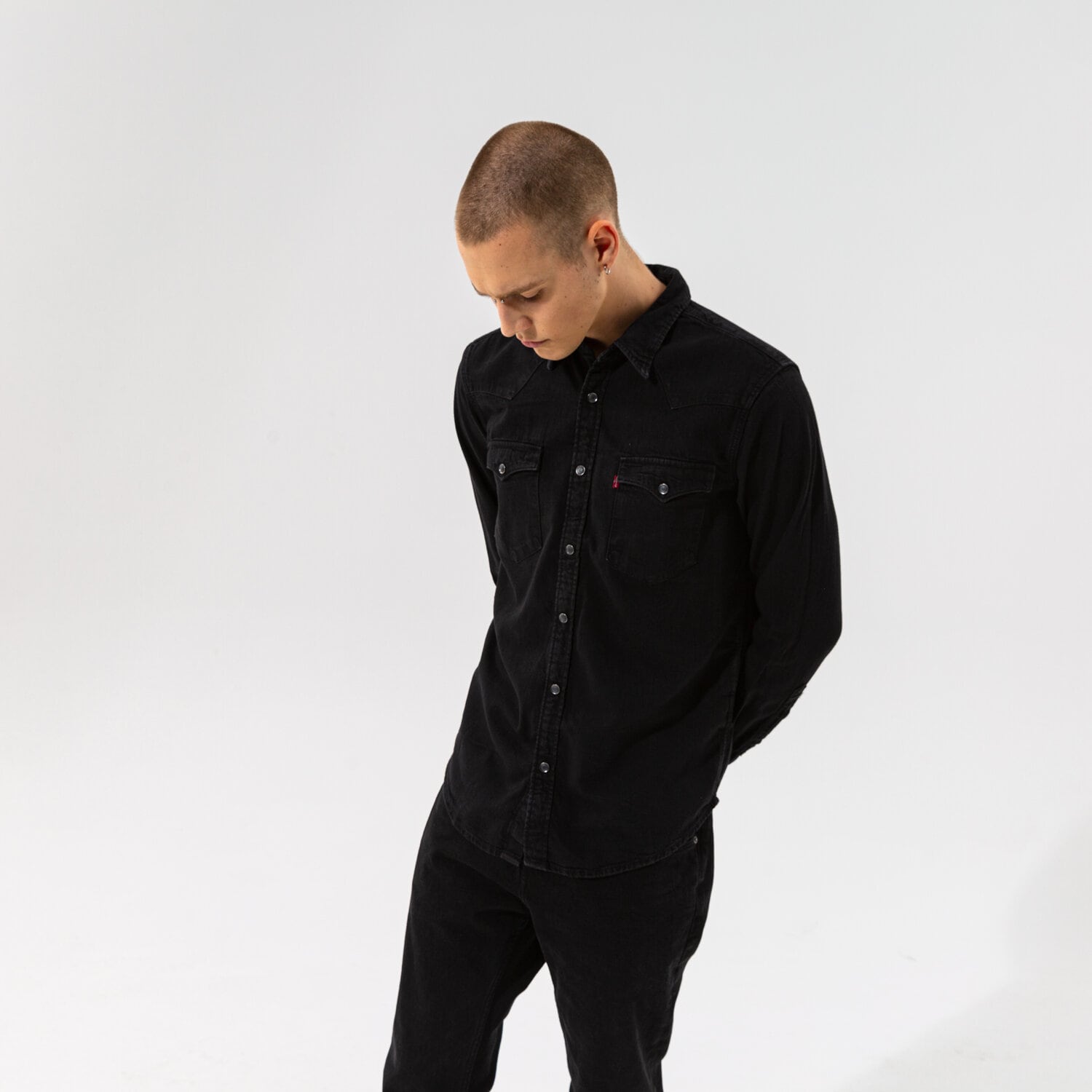 Herren Hemd LEVI'S HEMD BARSTOW WESTERN STANDARD 857440002 Schwarz