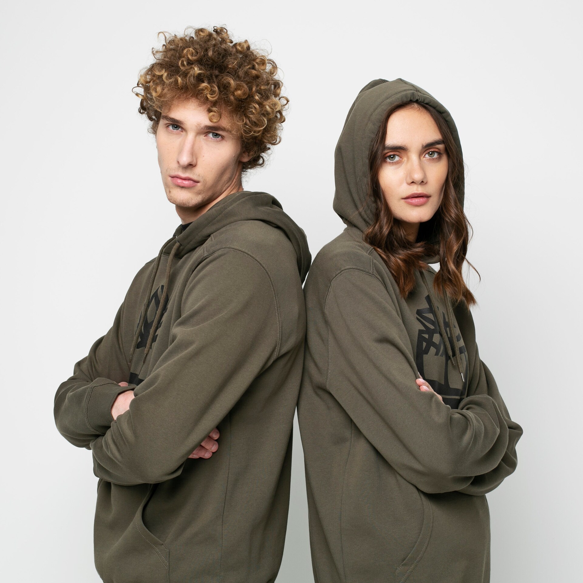 Herren TIMBERLAND HOODIE YC CORE TREE LOGO PULL OVER HOODIE TB0A2BJHZ281 Khaki