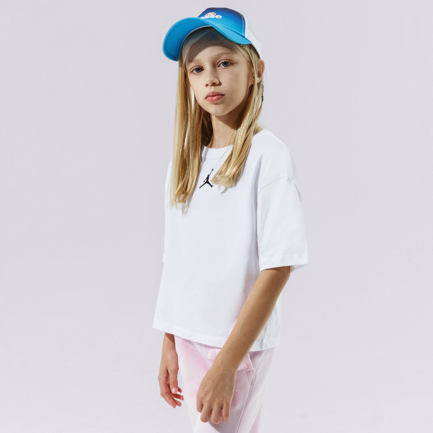 Kinder T-Shirt JORDAN T-SHIRT JDG ESSENTIALS GIRL 45A770-001 Weiß