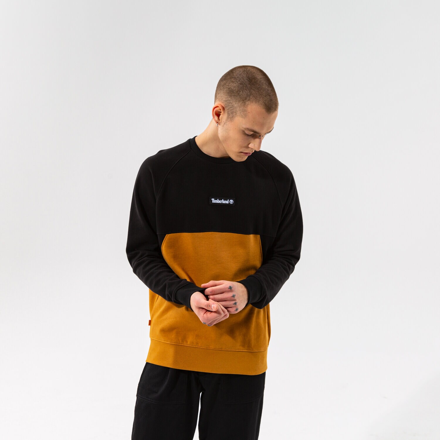 Herren TIMBERLAND SWEATSHIRT YC CUT & SEW CREW TB0A22KFP561 senfgelb