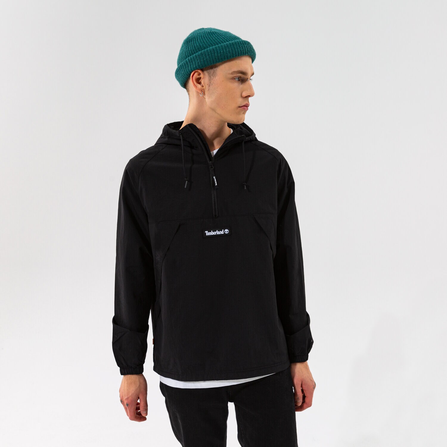 Herren Übergangsjacke TIMBERLAND JACKE YC WINDBREAKER PULLOVER JACKET TB0A2BUU0011 Schwarz