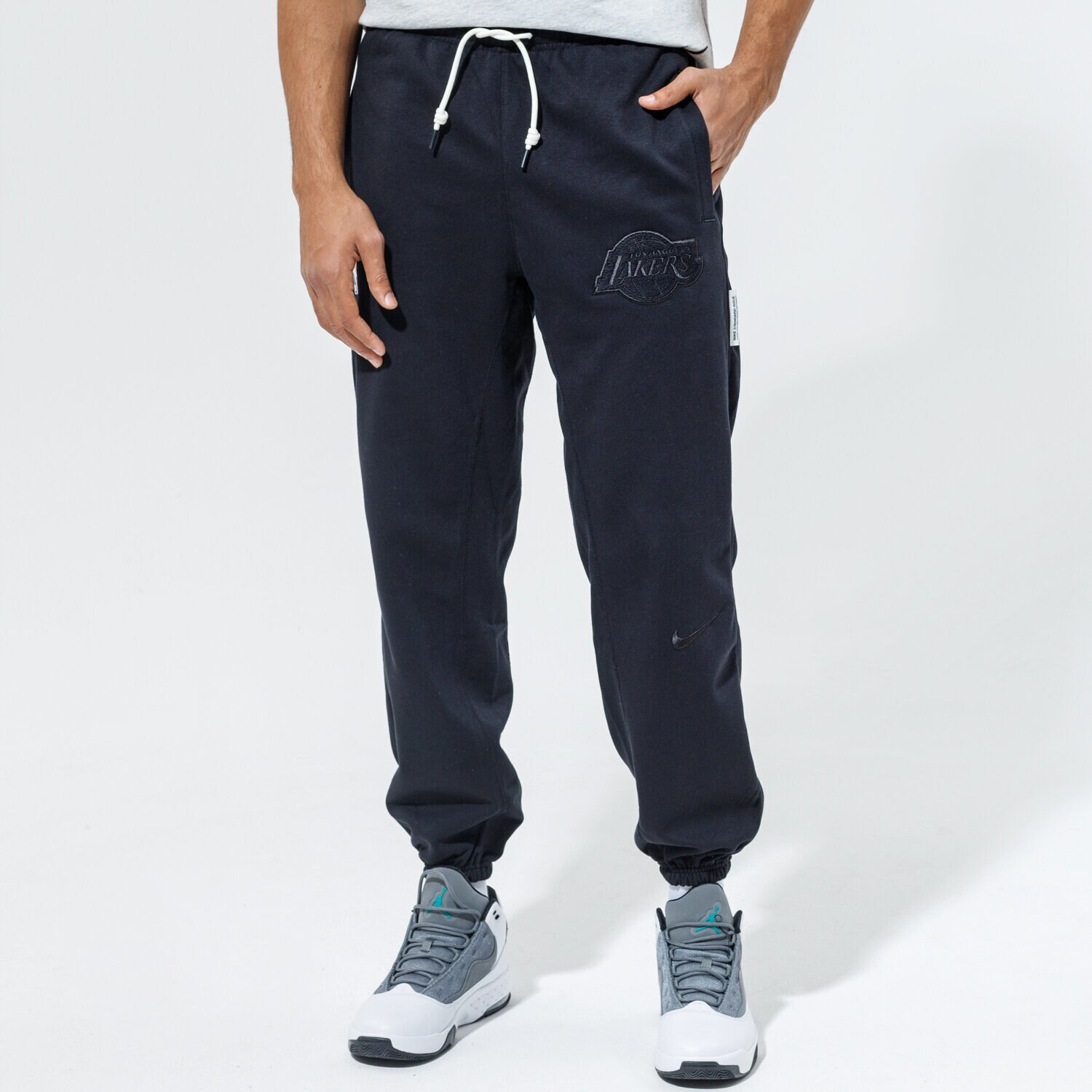Herren Hosen NIKE HOSE LAL M NK DF STD ISSUE PANT NBA DB0957-010 Schwarz