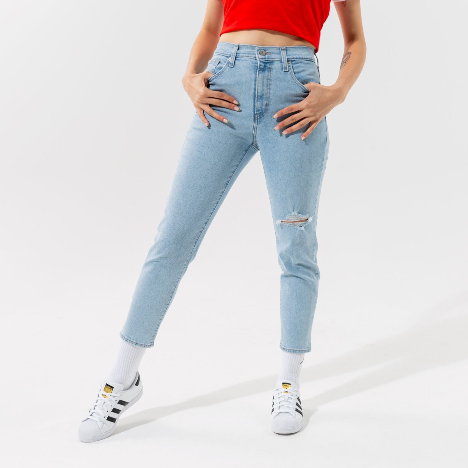 Damen Hosen LEVI'S HOSE HIGH WAISTED MOM JEAN 26986-0007 Blau